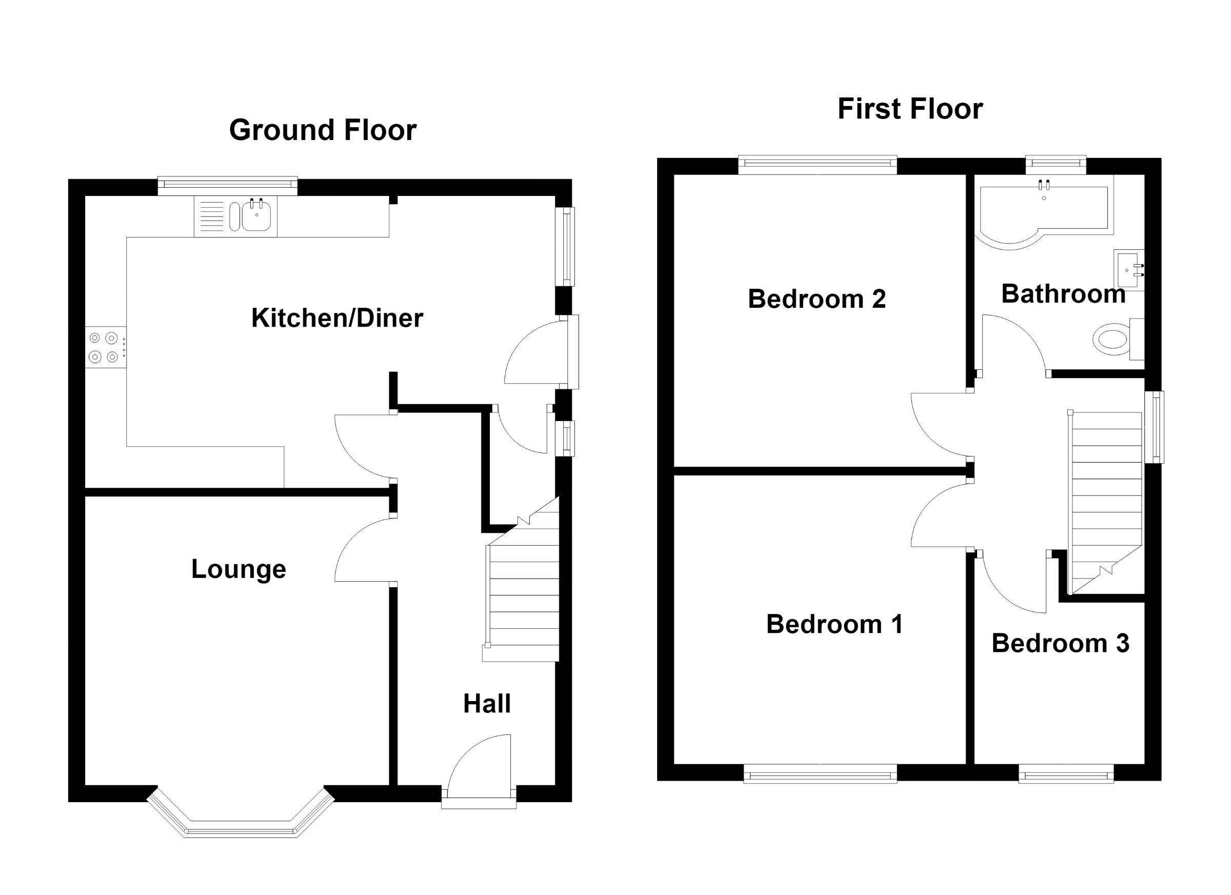 354 Lancaster Road, Morecambe floorplan