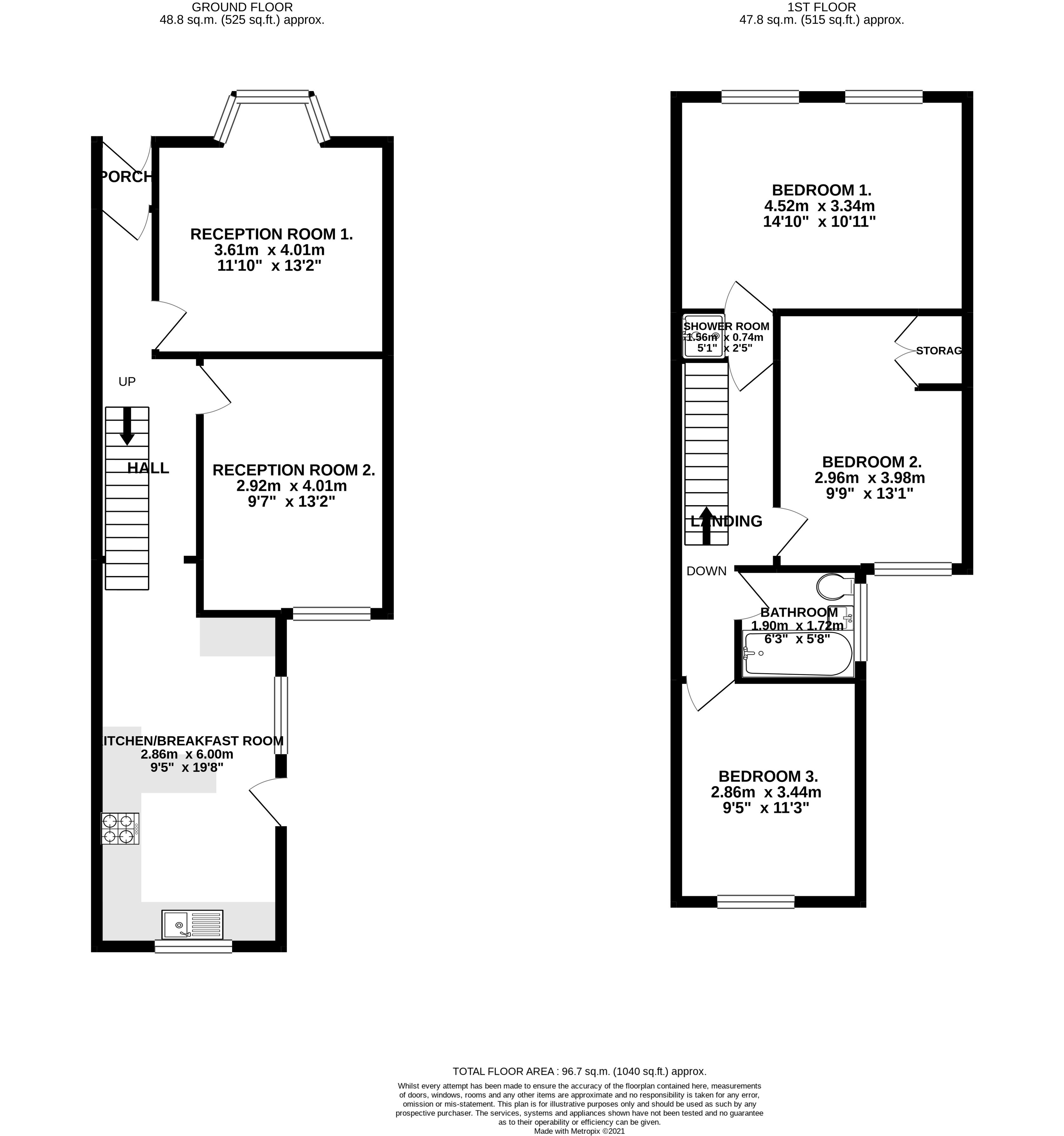 13, Carrington Road, Bristol floorplan