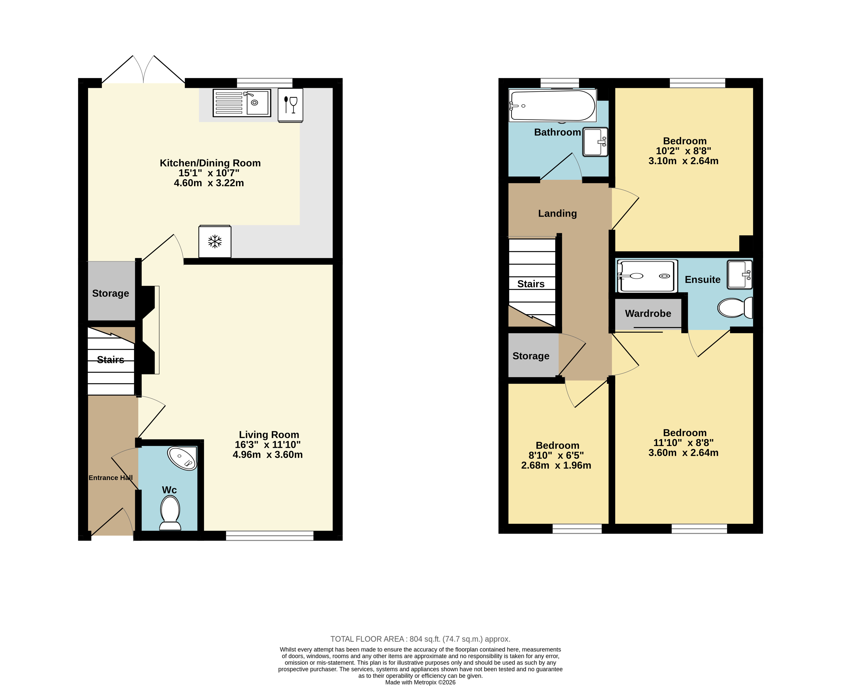11, Easington Place, Aylesham floorplan