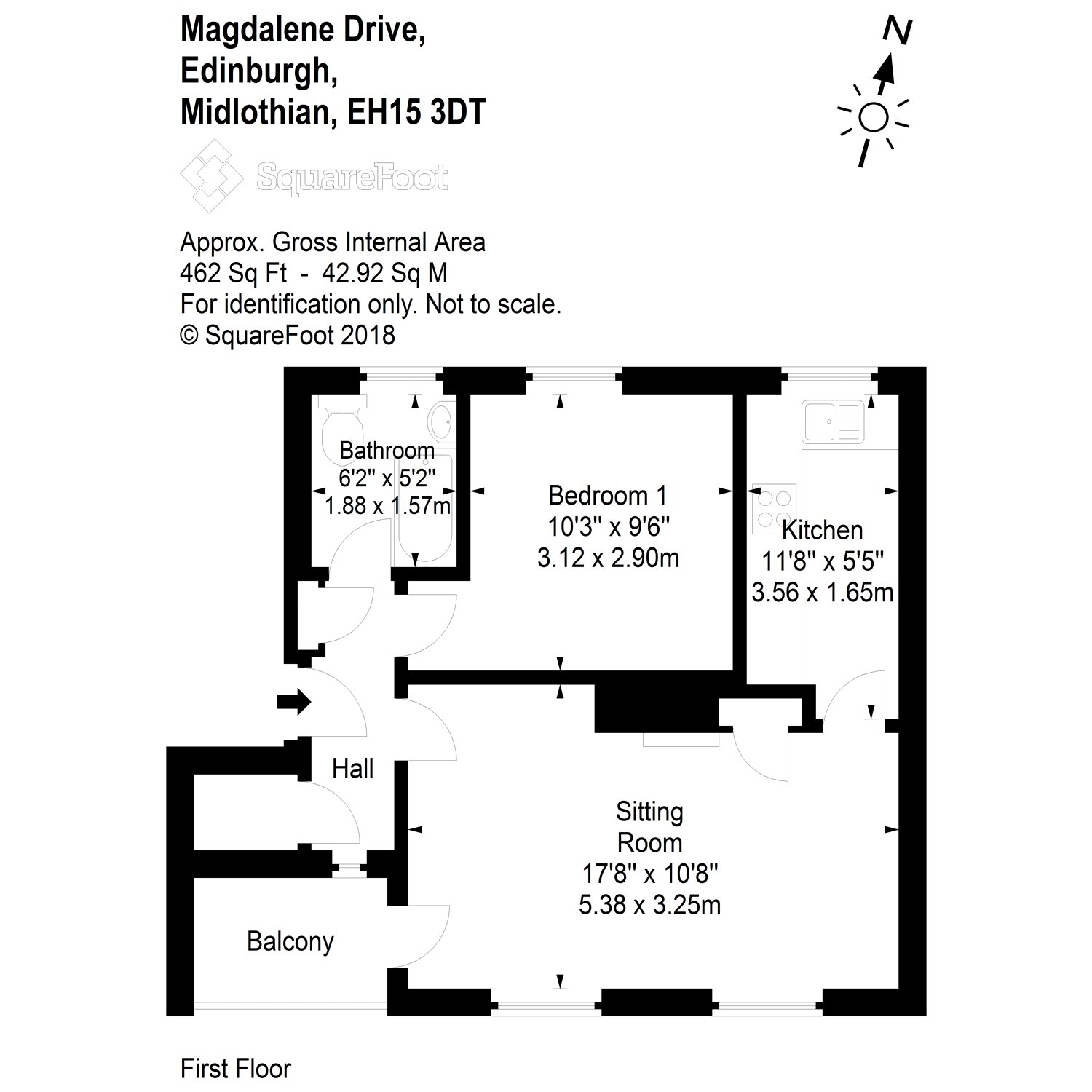 1 Bedrooms Flat for sale in Magdalene Drive, Brunstane, Edinburgh EH15