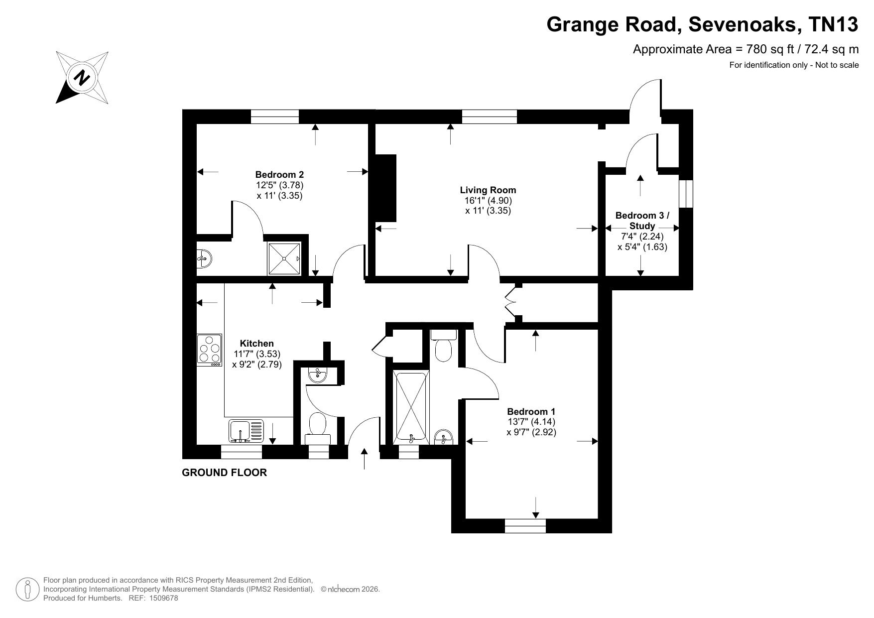 41, Grange Road, Kent floorplan