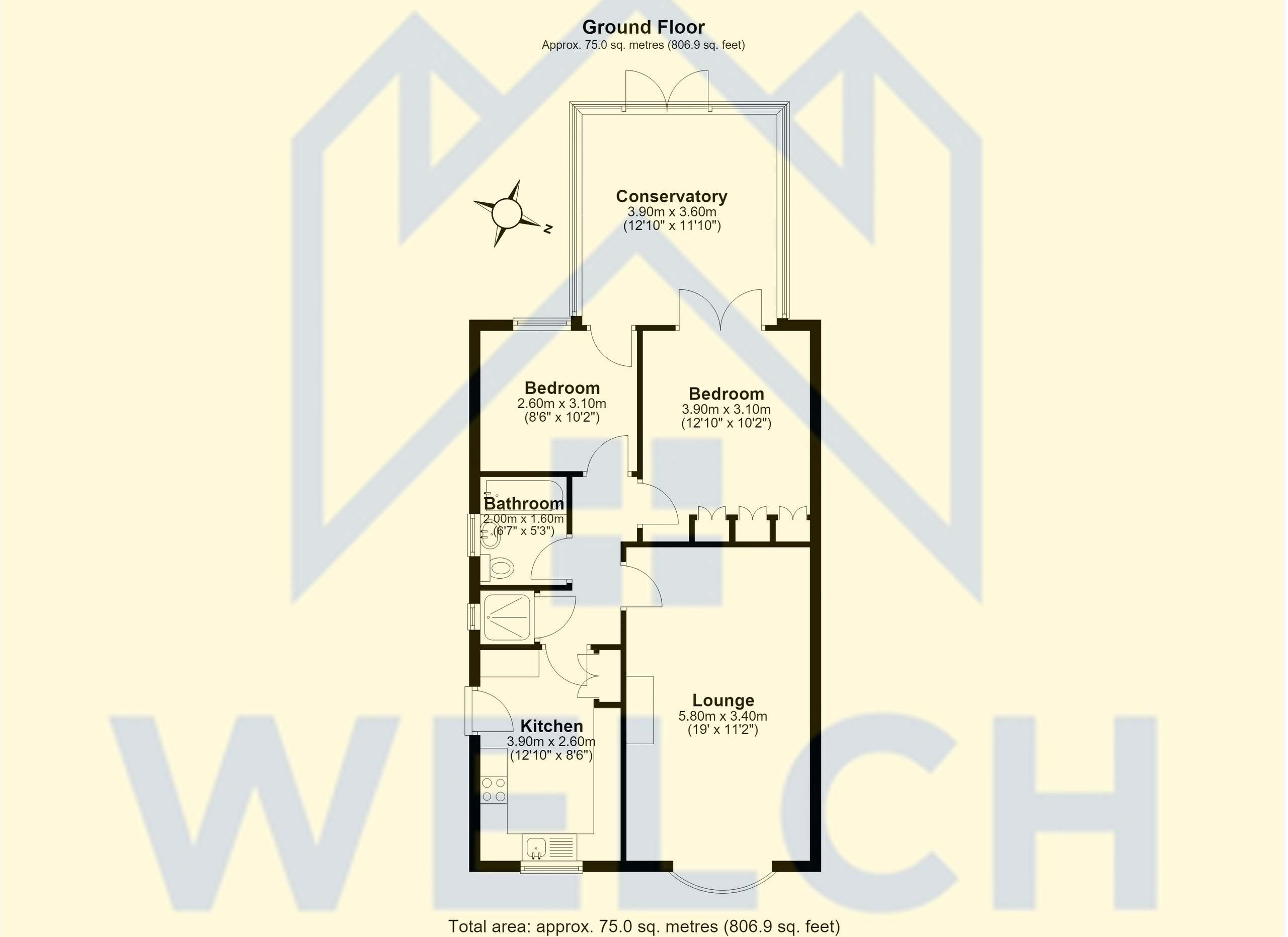 3 Butler Road, Shrewsbury floorplan