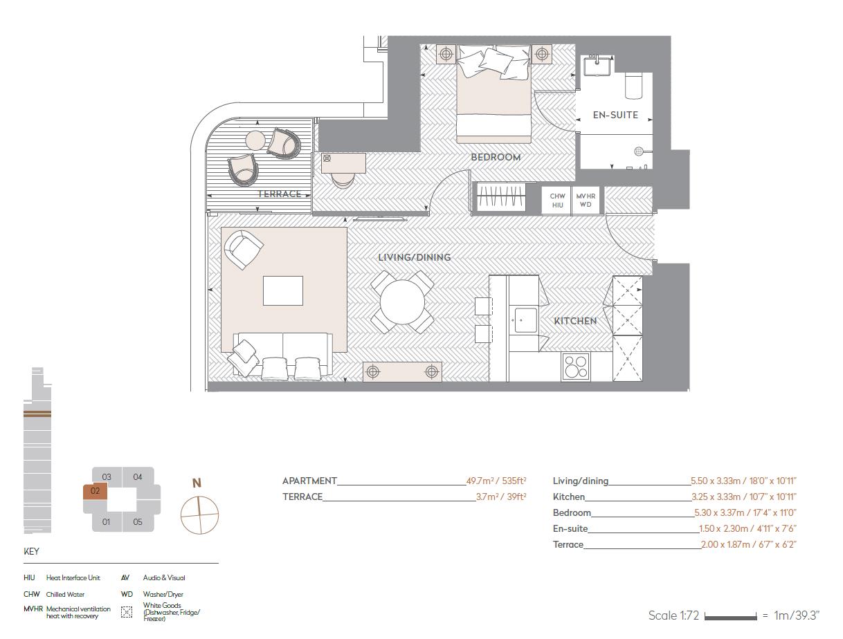 1 Bedrooms Flat for sale in Principal, Worship Street, London EC2A