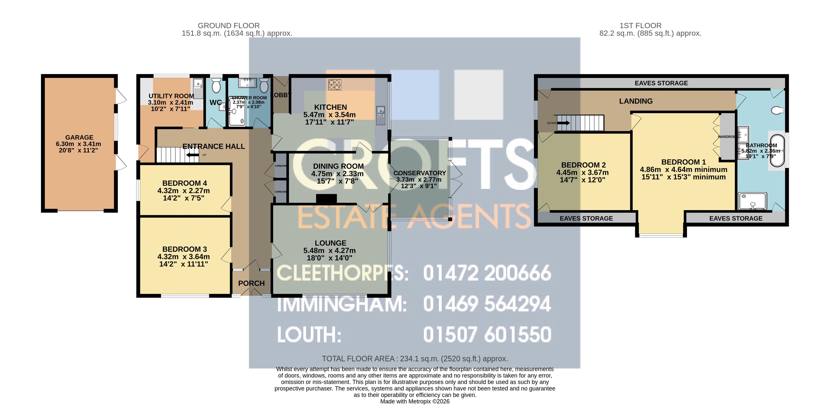 Villa-Mon-Ree, Saltfleet Road, Theddlethorpe floorplan