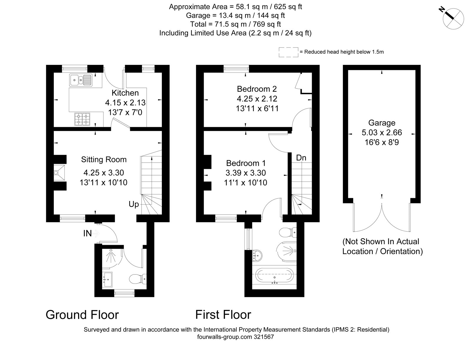 2 South View Cottages,, Houghton, Hampshire floorplan