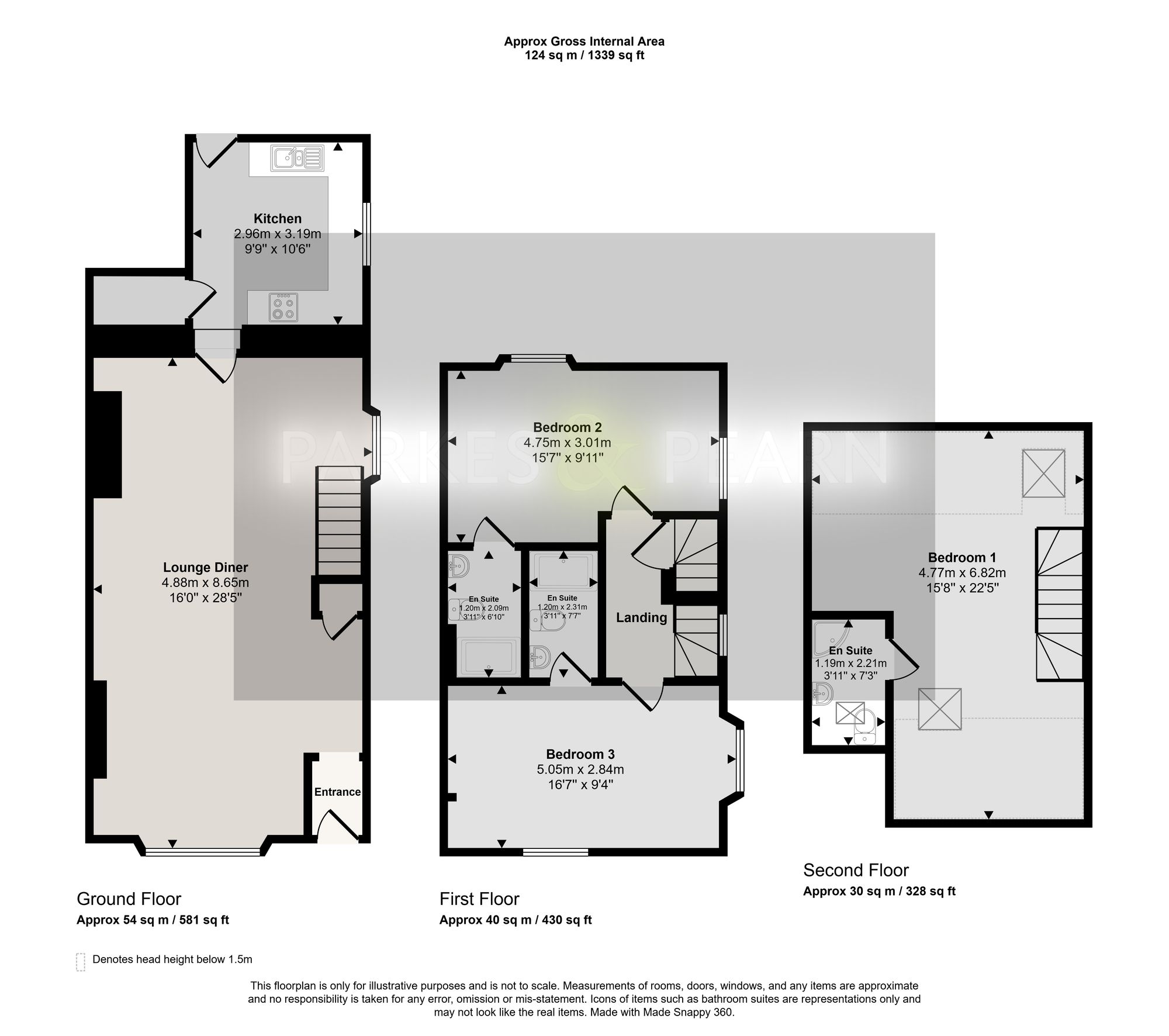 2 Central Villas, Liskeard floorplan
