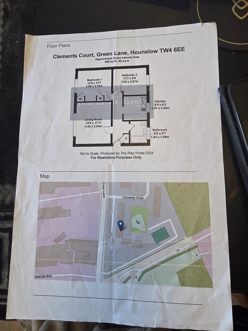 111 Clements Court, Green Lane, Hounslow floorplan