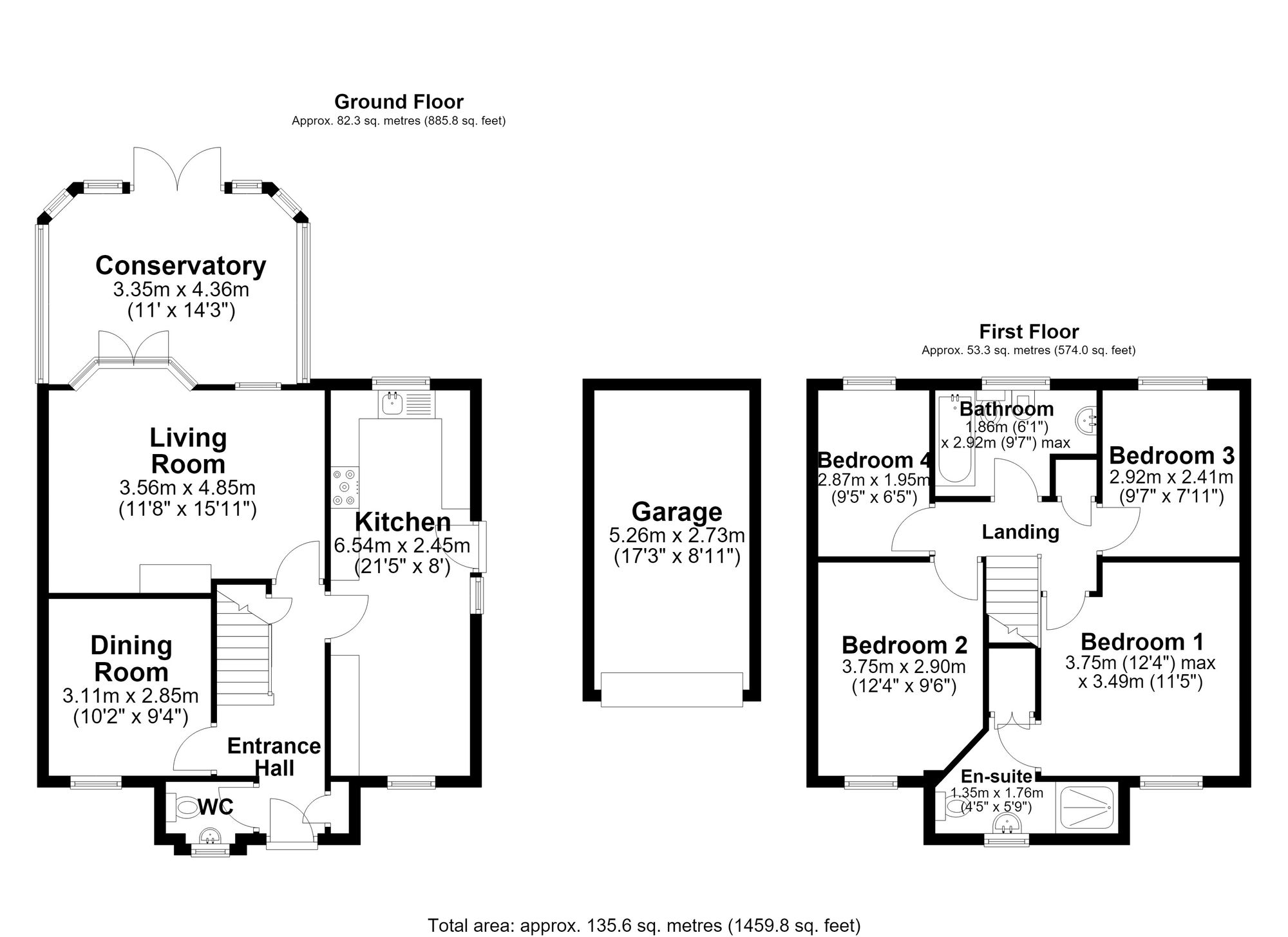 18, Kingsbury Close, Warrington floorplan