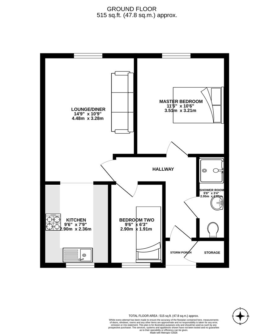 36, Forrester Close, Leyland floorplan