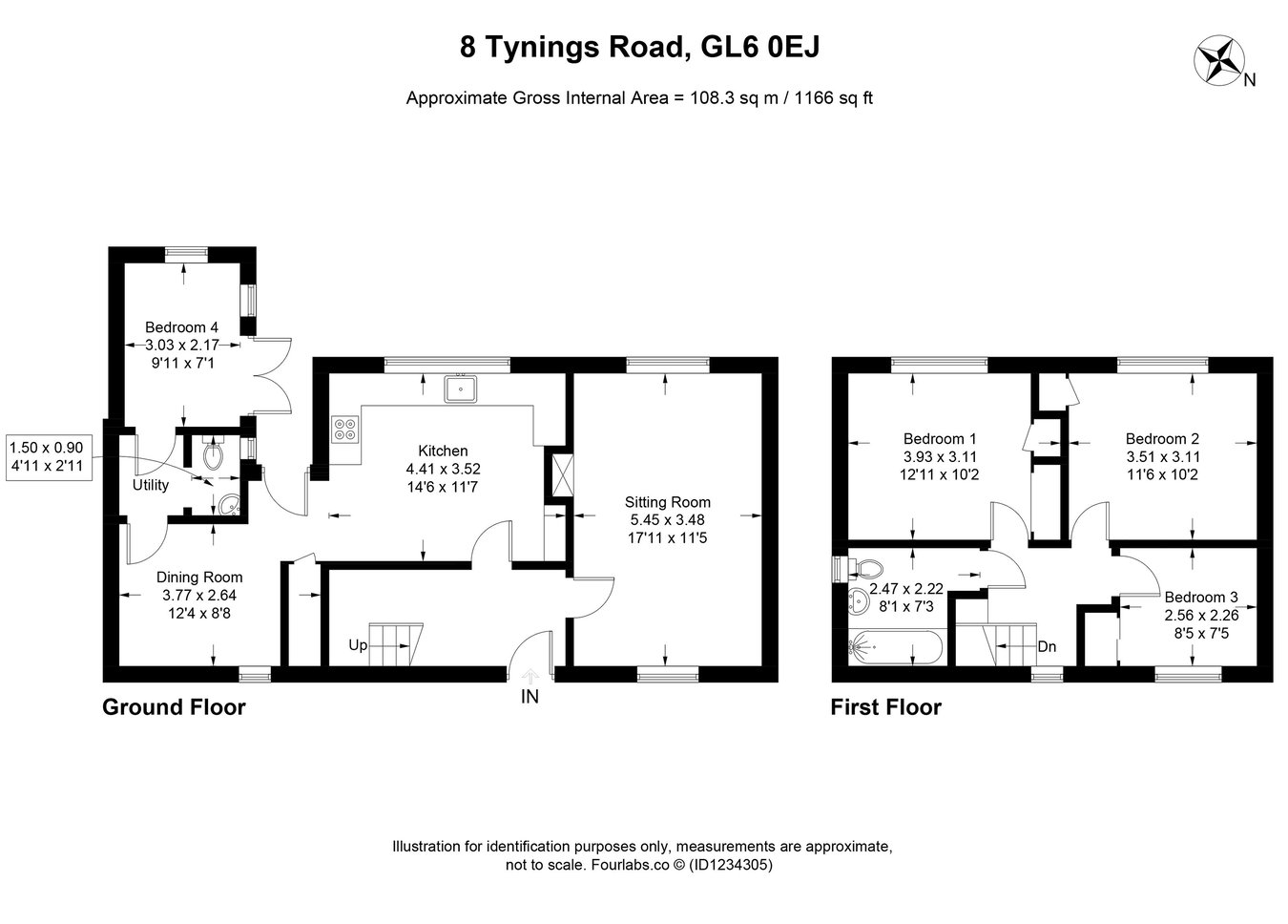8, Tynings Road, Nailsworth floorplan