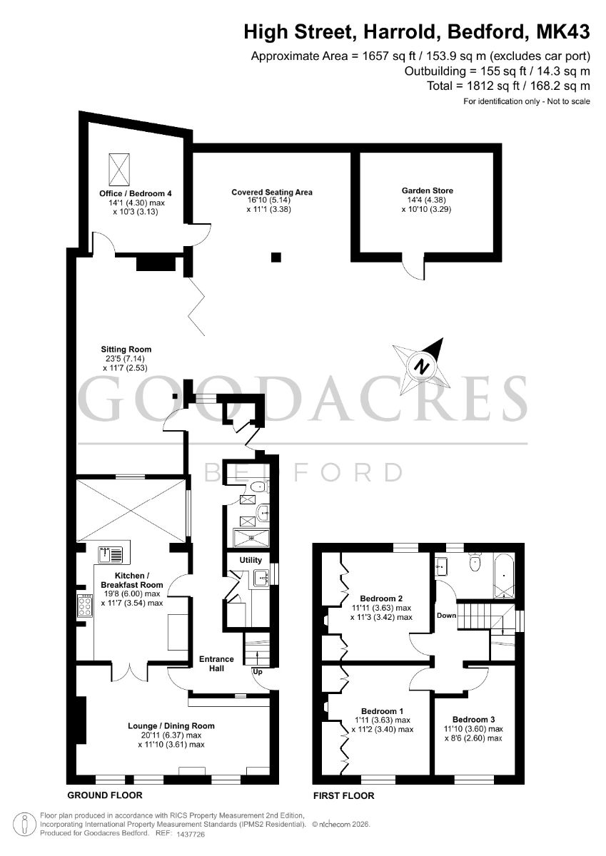 116 High Street, Harrold floorplan