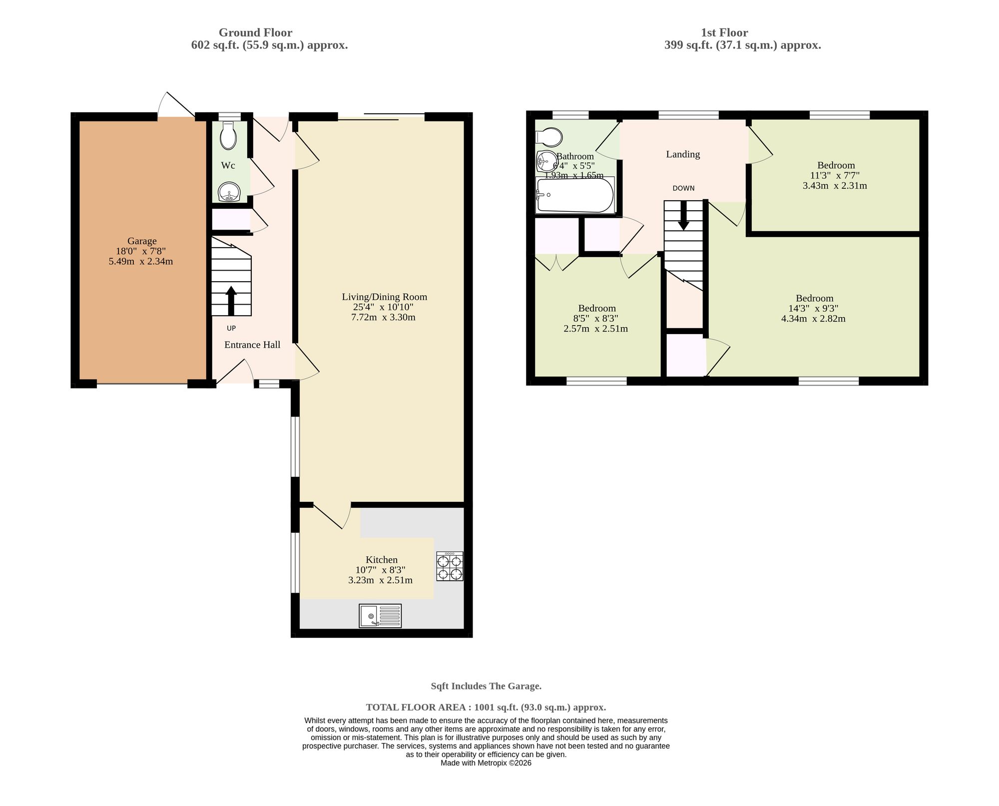 10 Linden Grove, Diss floorplan
