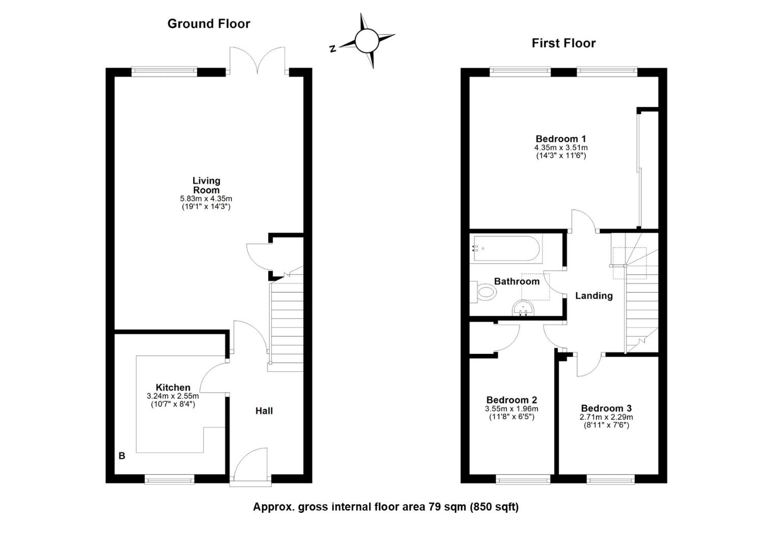 8, Derwent Close, Cambridge floorplan
