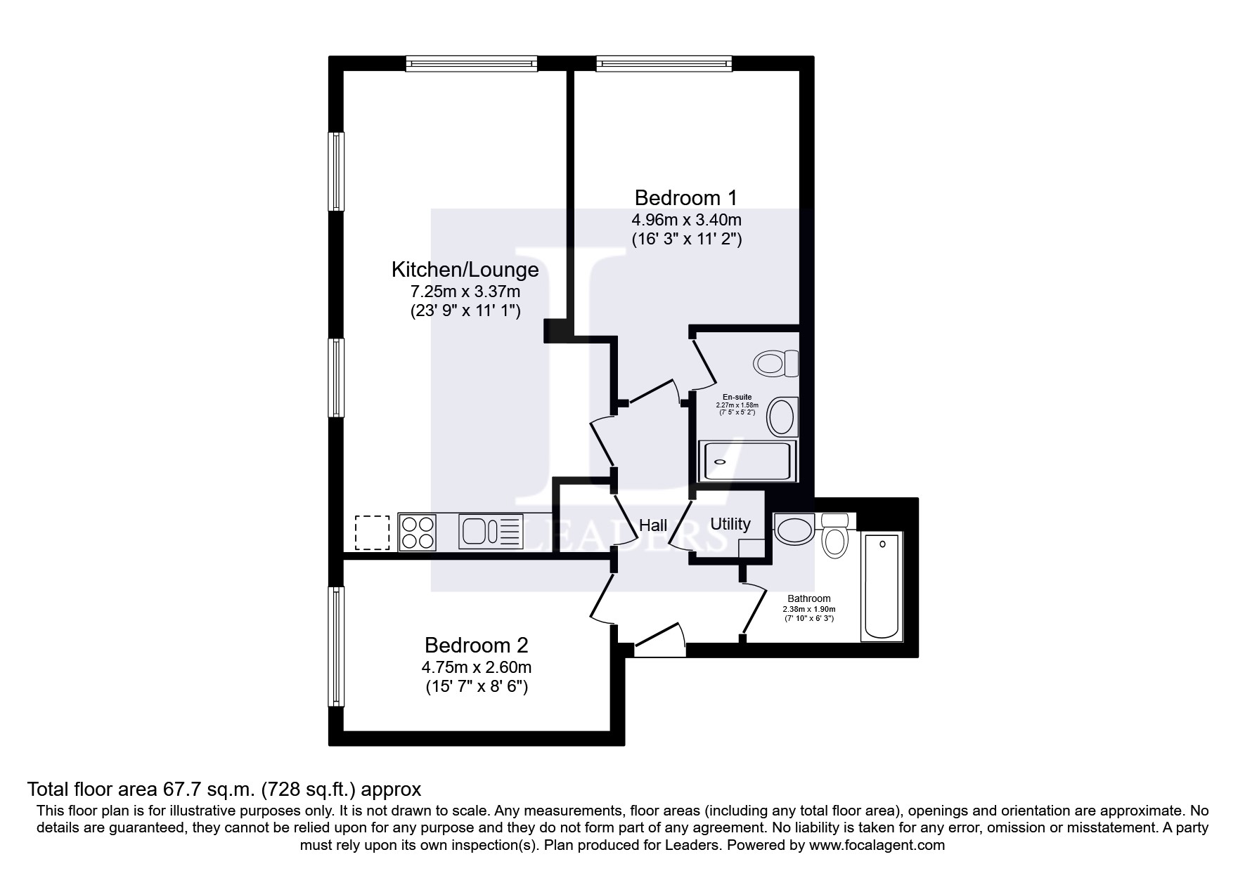 King Edward VII Apartments, Kings Drive floorplan
