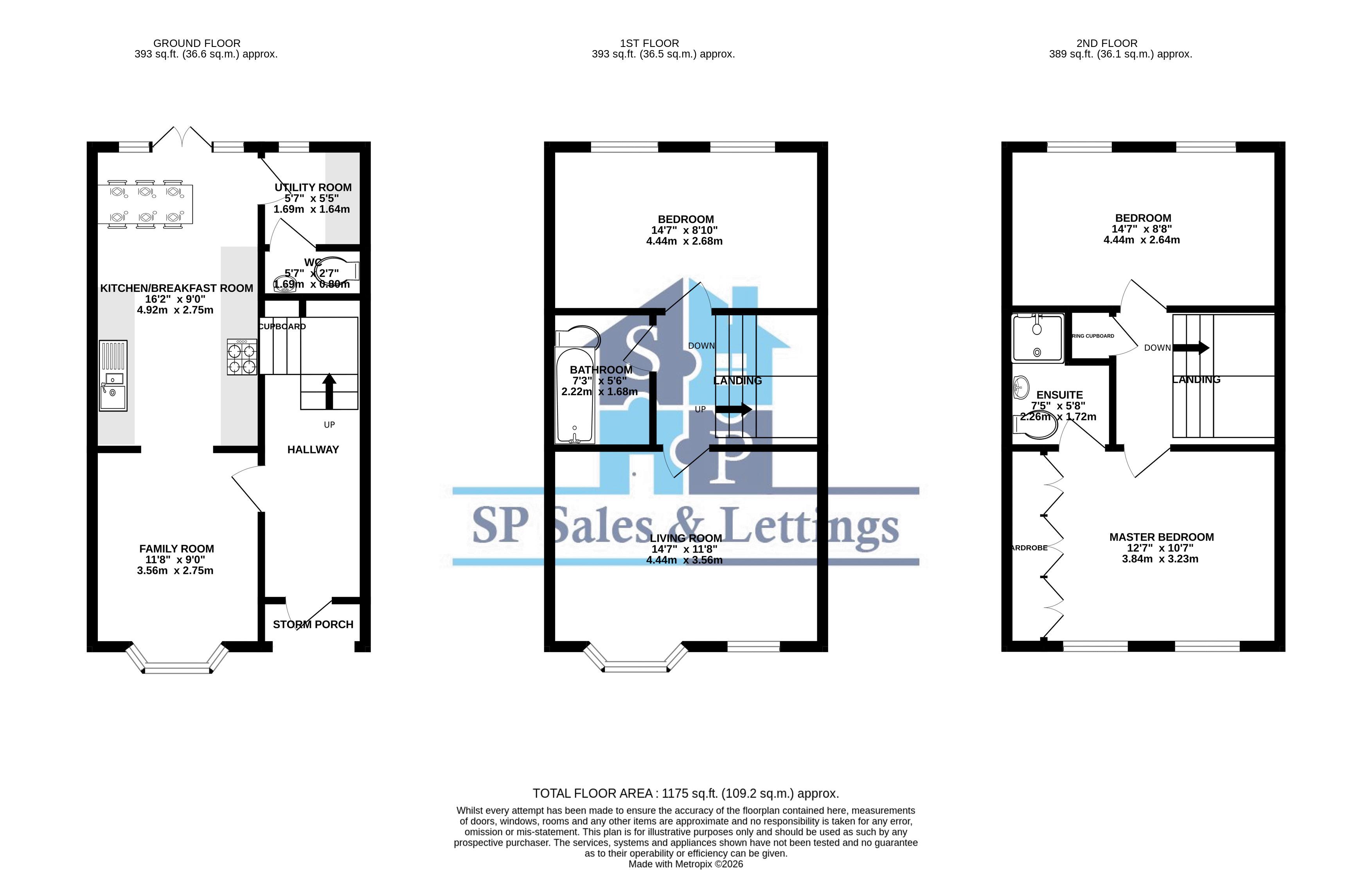 18, Darwin Crescent, Loughborough floorplan