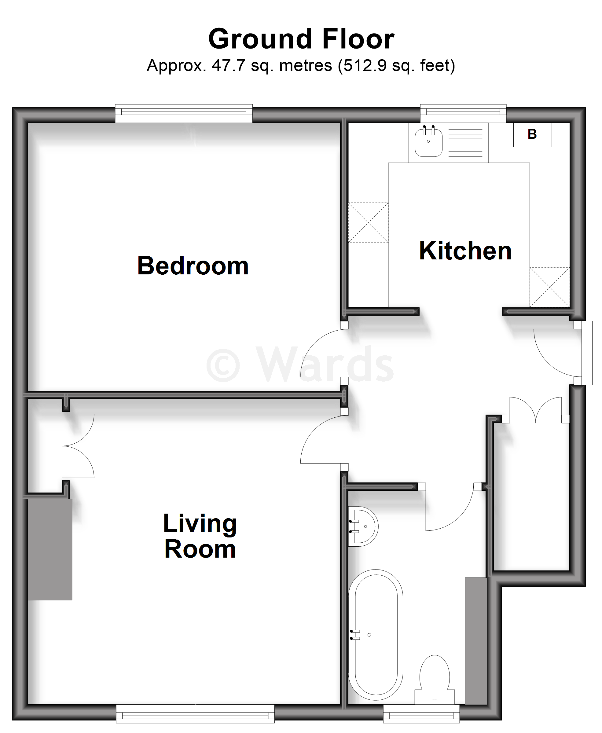 34, Dickens Avenue, Dartford floorplan
