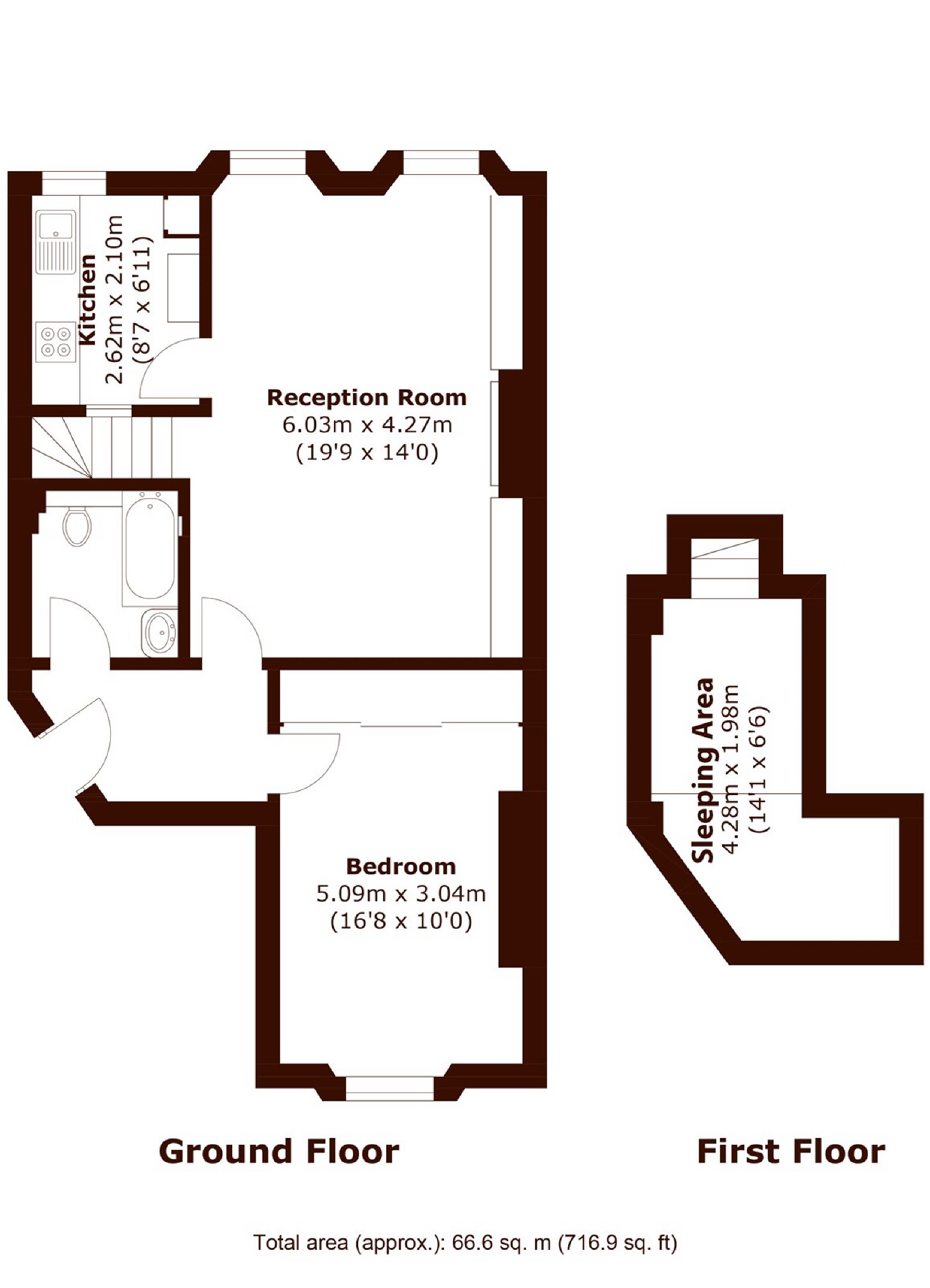 Flat C, 25, Nevern Square, London floorplan