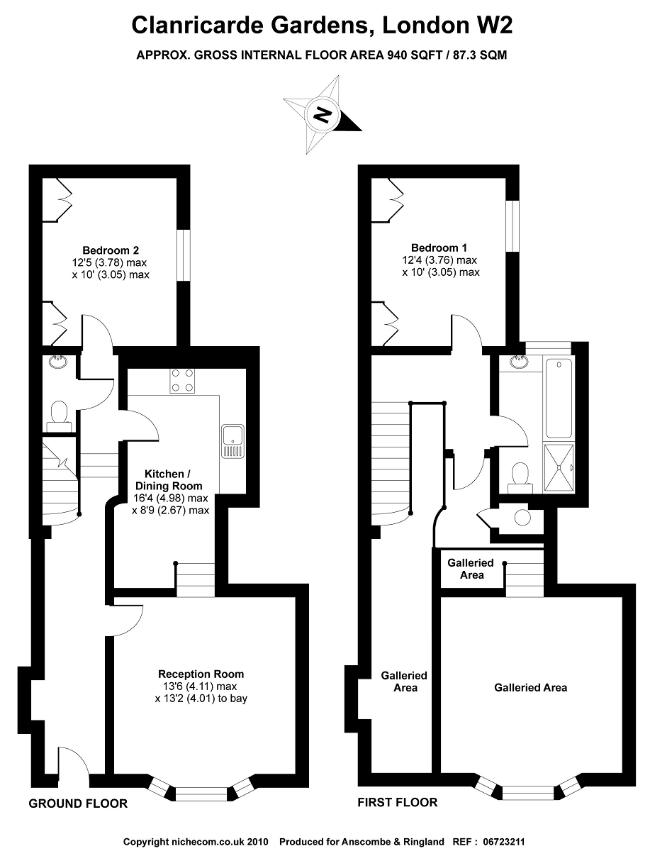 2 Bedrooms Flat to rent in Clanricarde Gardens W2,