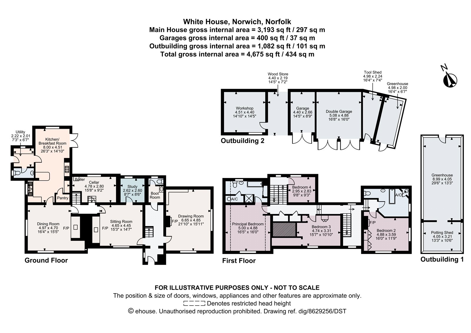 White House,, Sisland, Norwich floorplan