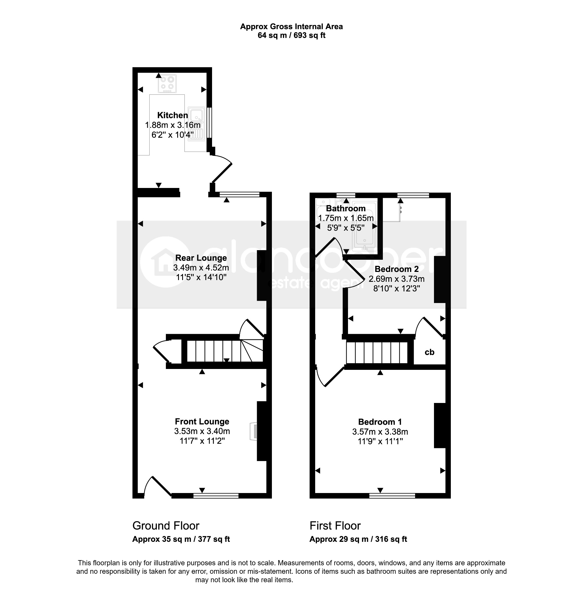 8 Arbury Road, Nuneaton, Warwickshire floorplan
