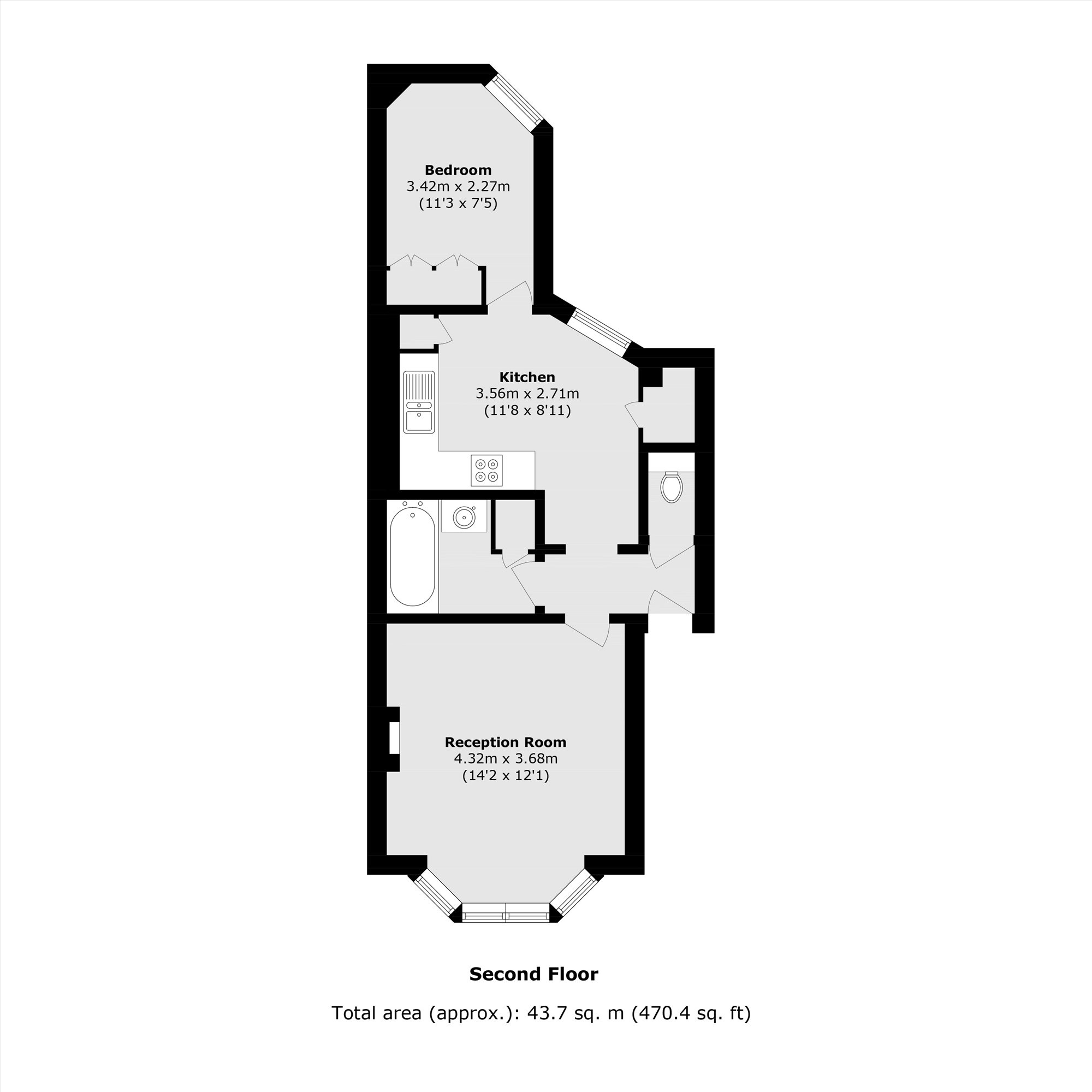 2E, Wyfold Road, London floorplan