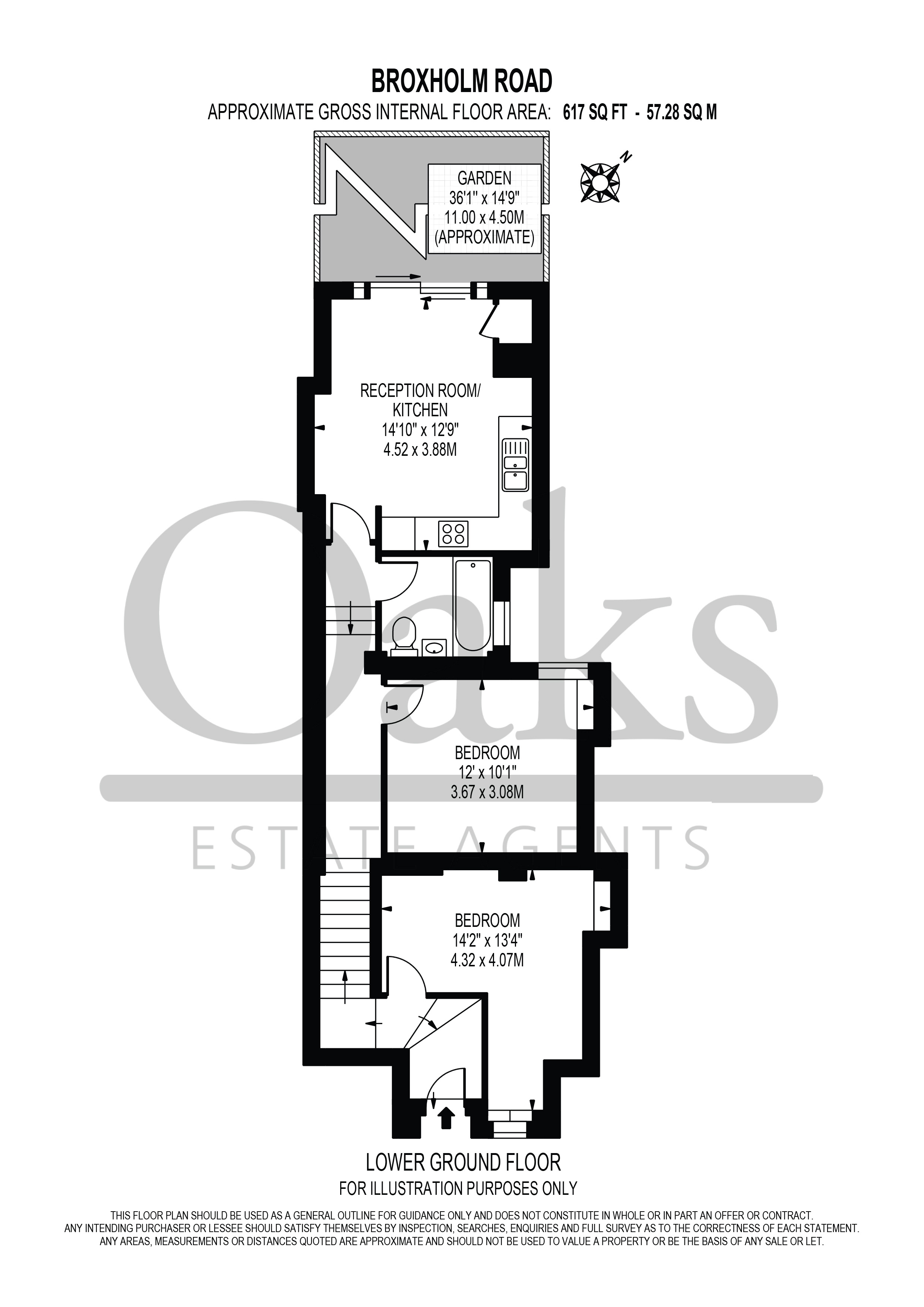 Flat 1, 77, Broxholm Road, London floorplan