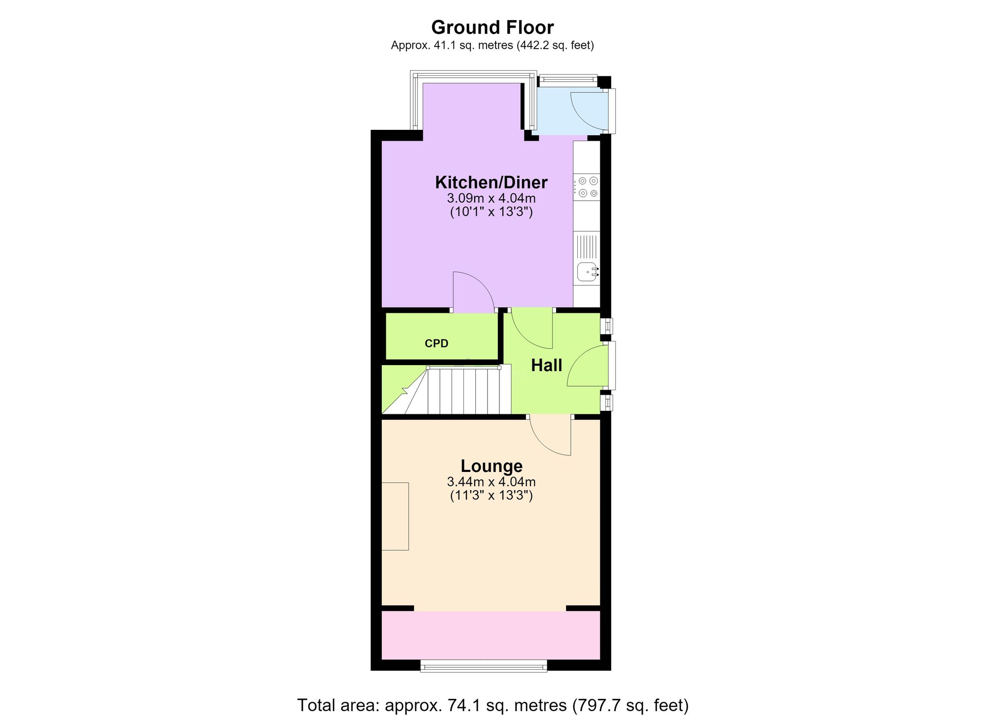 84 Gleadless Common, Sheffield floorplan