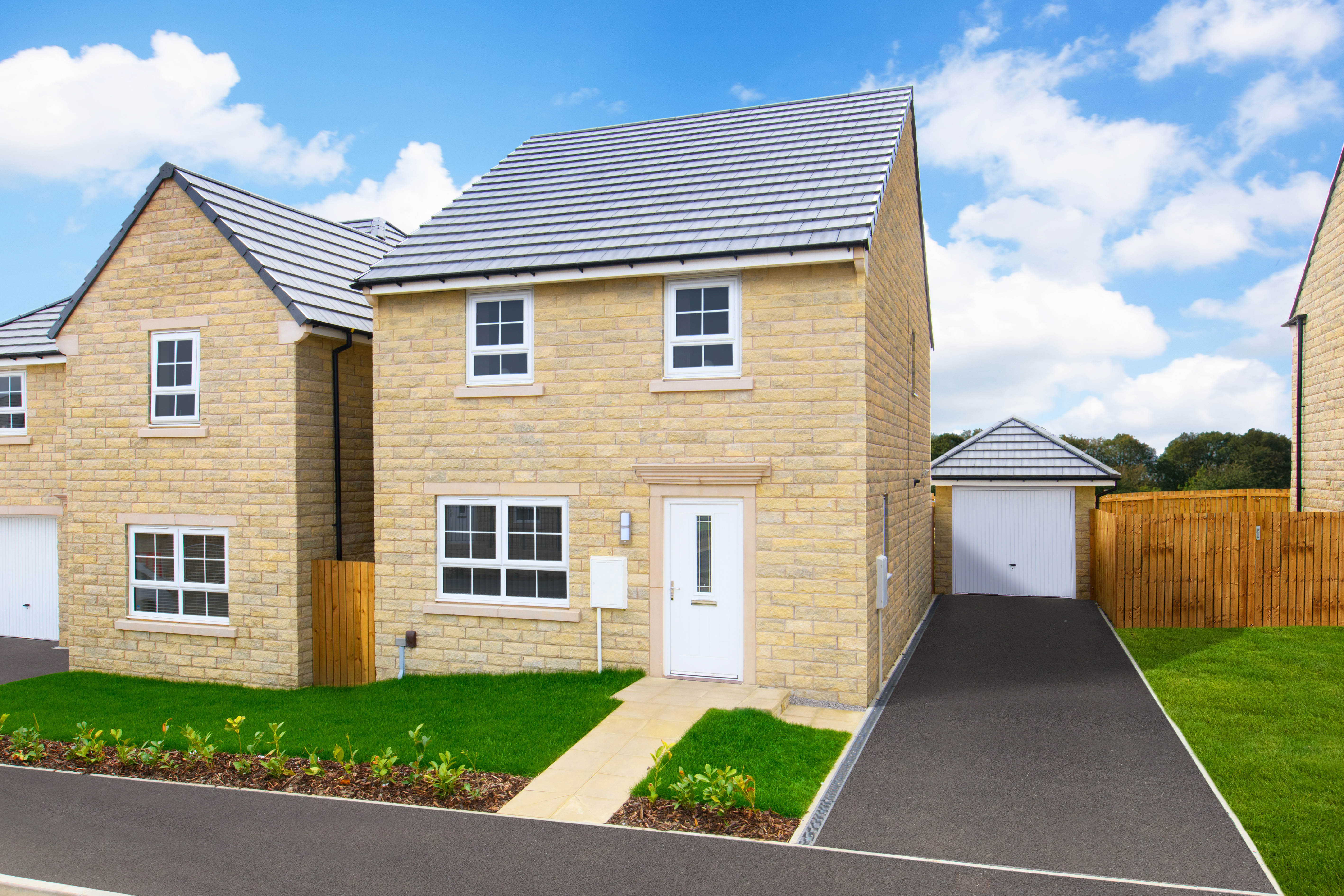Outside View Chester 4 Bed Detached Stone Home