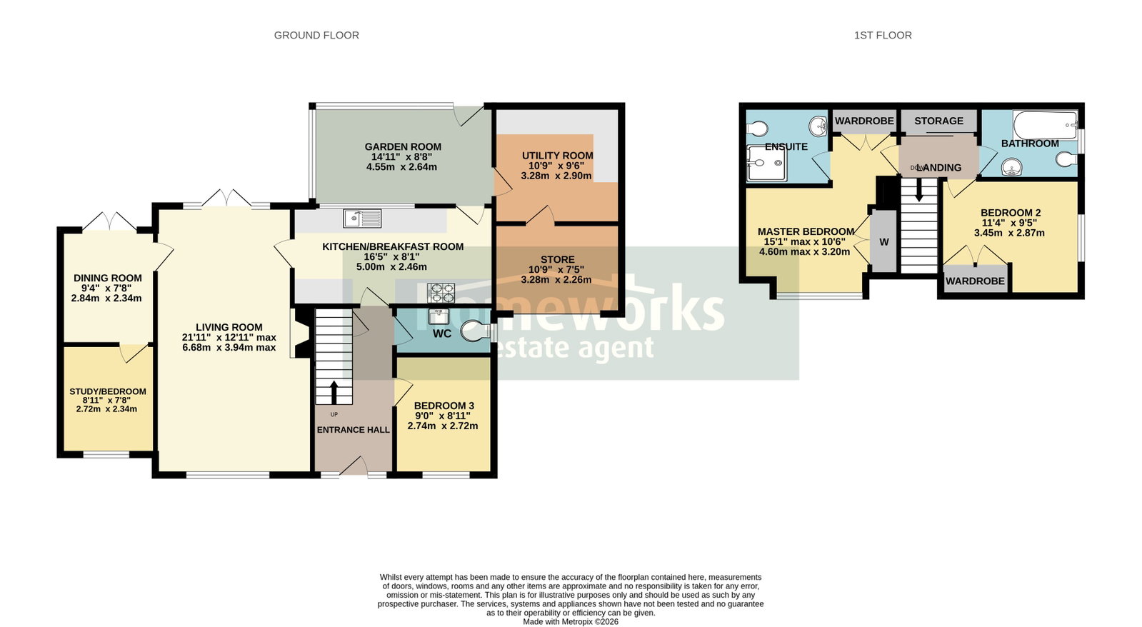 3, Yarrow Road, Dereham floorplan