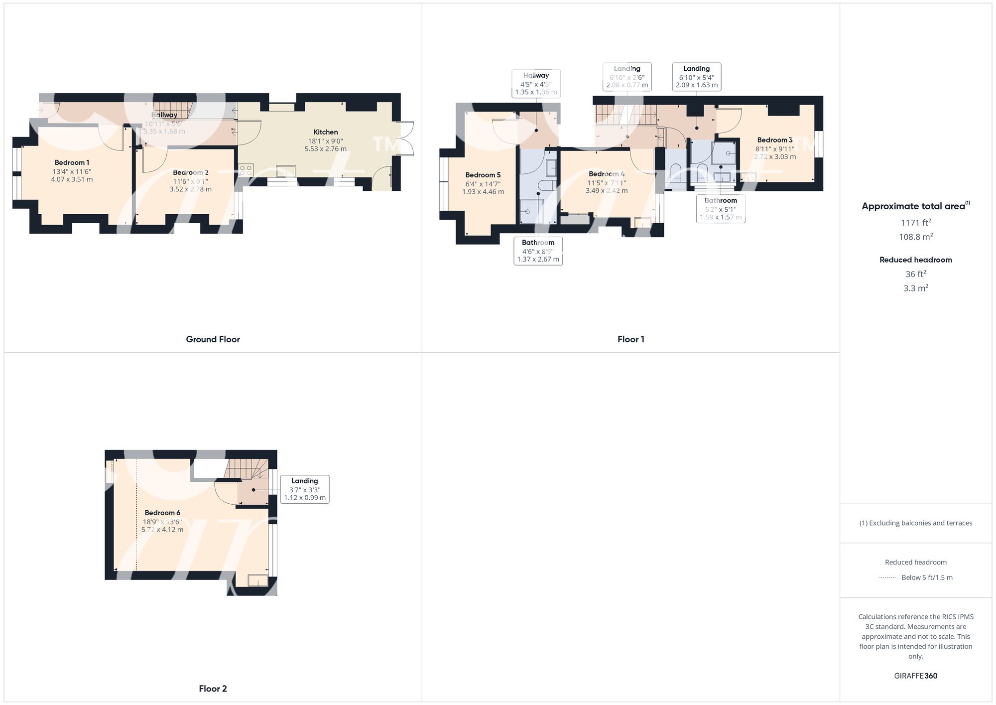 Room 3, 88 Brading Road, Brighton floorplan