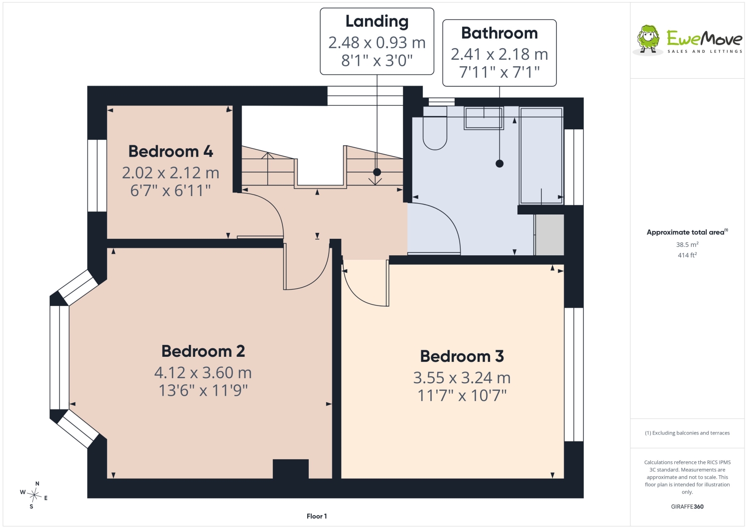 49, Bedale Avenue, York floorplan
