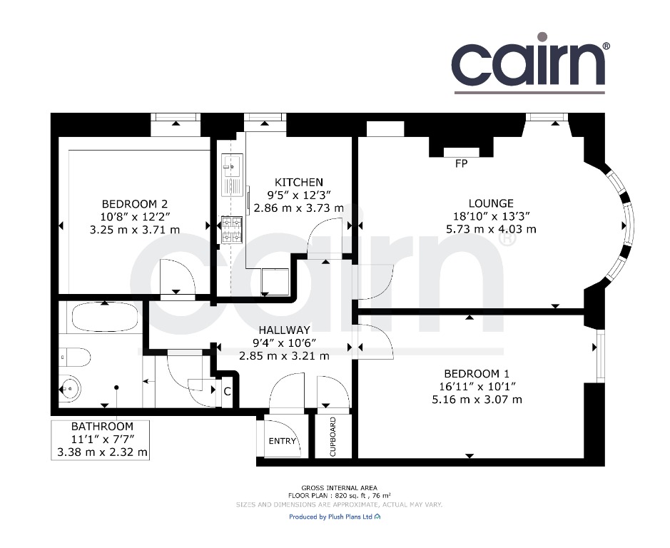 Flat 2/2, 429, Paisley Road West, Glasgow floorplan