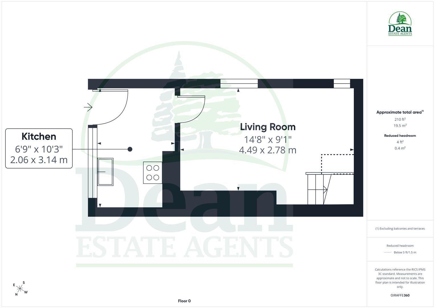 1A, Bath Place, Lydney floorplan