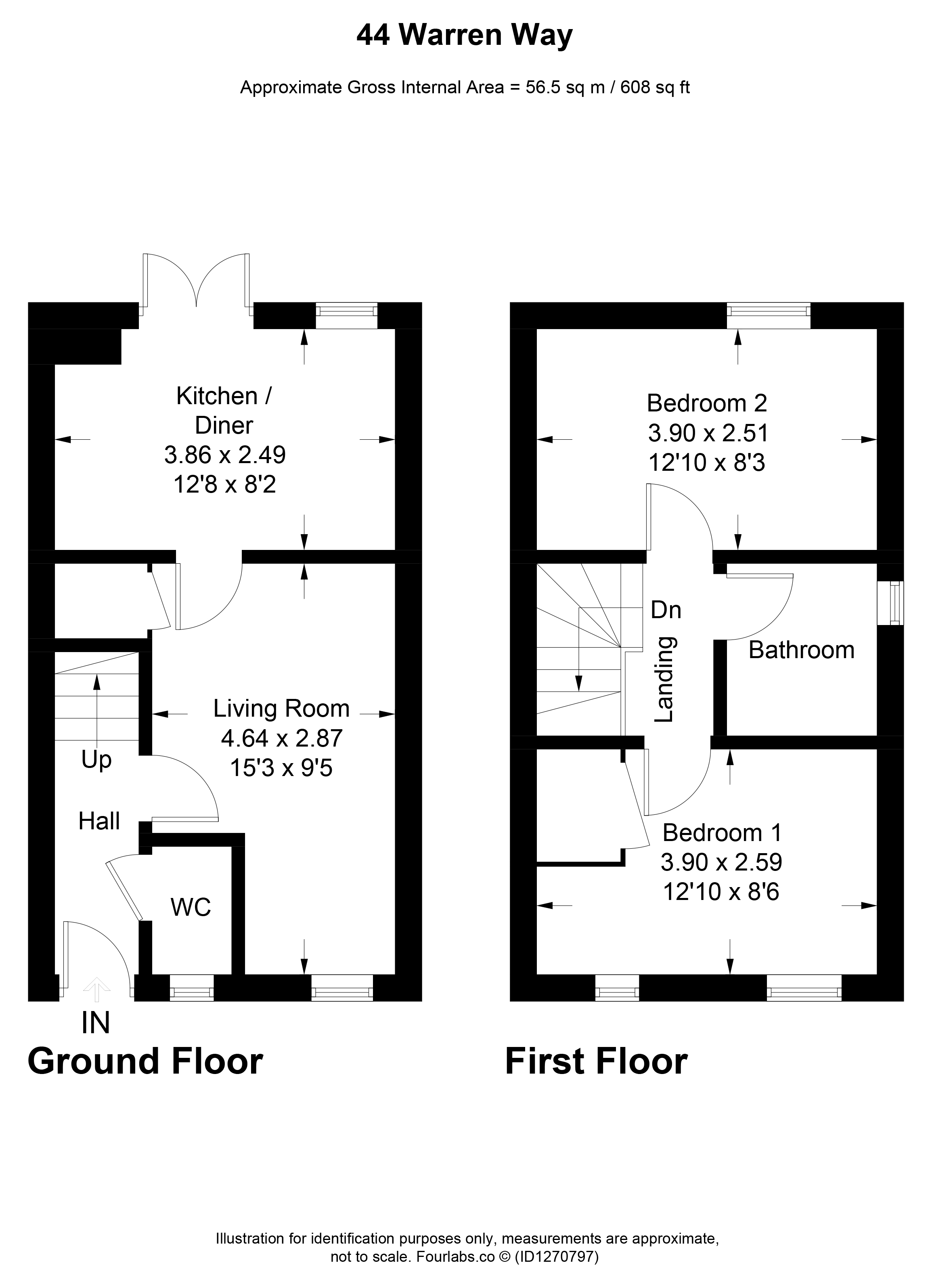 44, Warren Way, Dorset floorplan