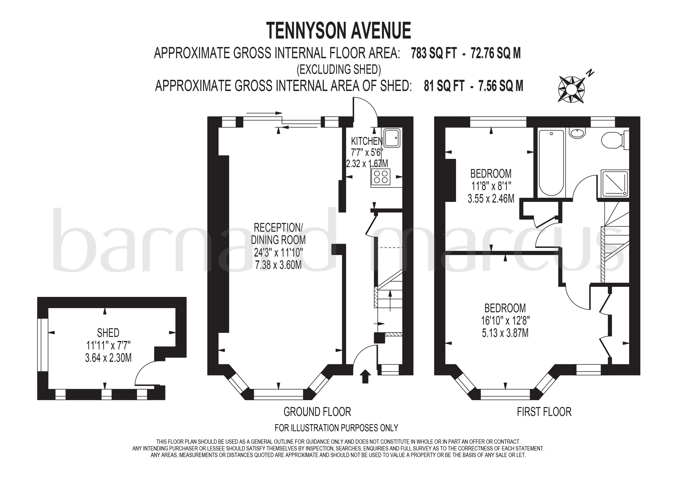Tennyson Avenue, New Malden KT3, 2 bedroom semidetached house for sale