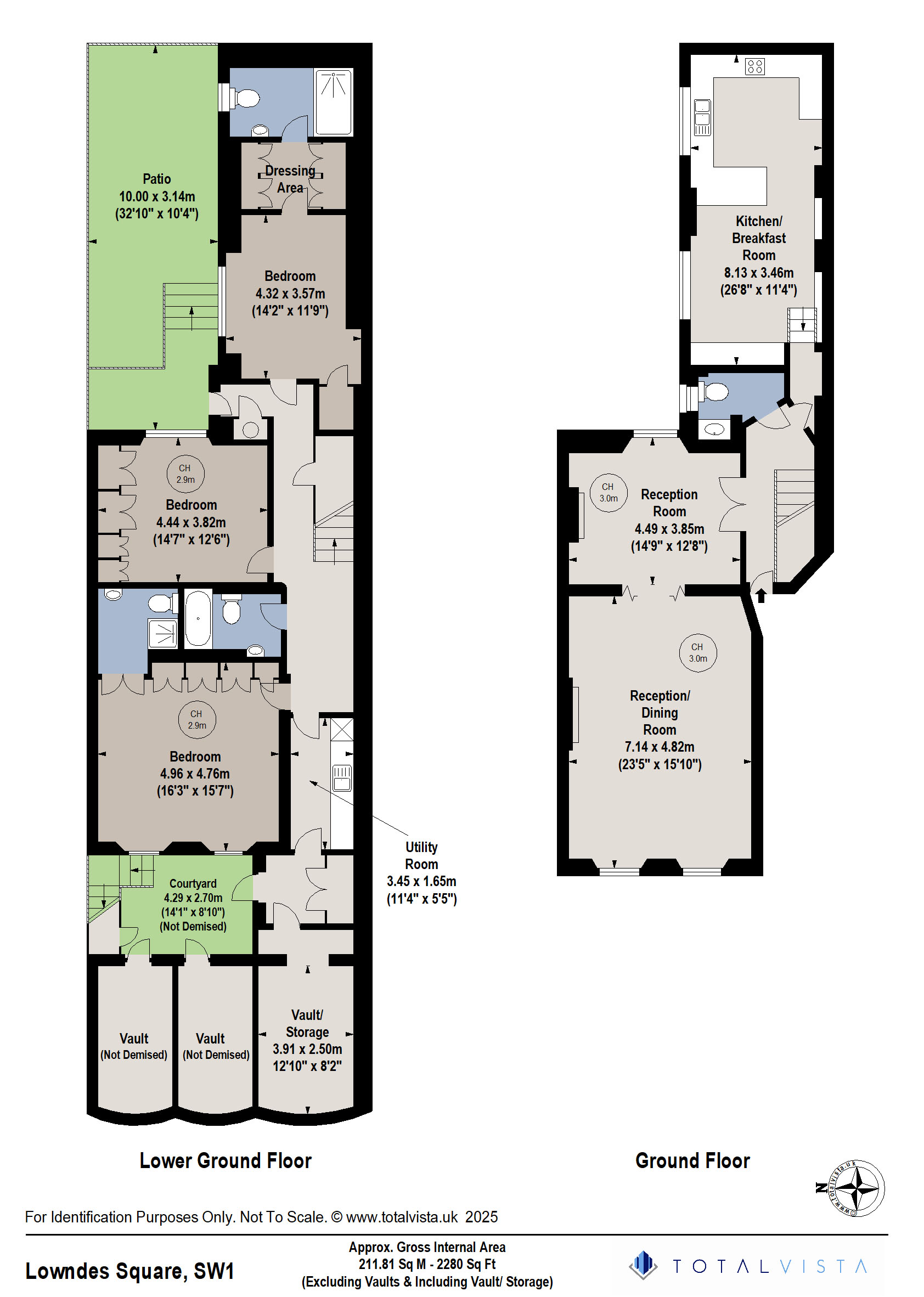 1, 12, Lowndes Square, London floorplan