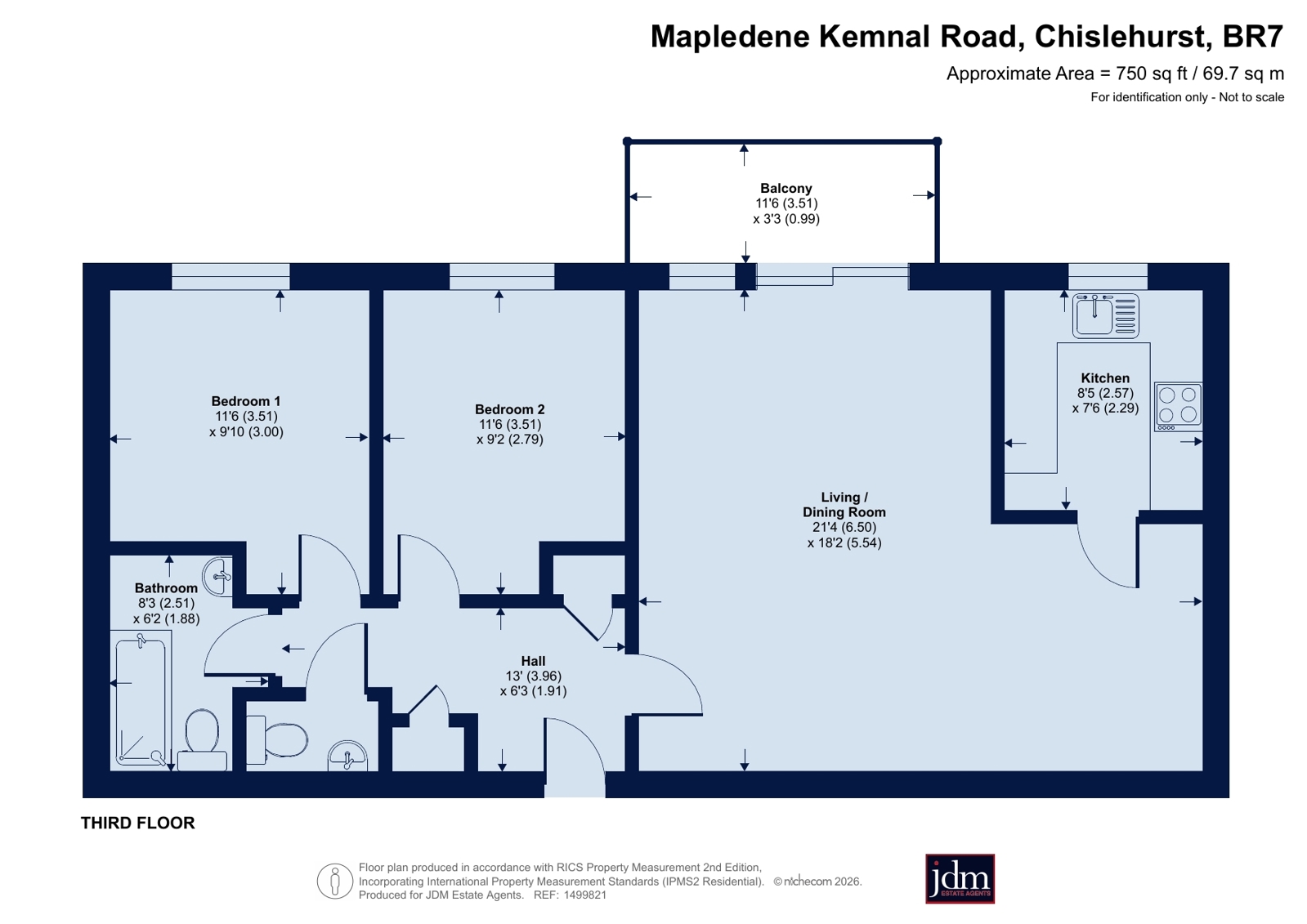 Flat 28 Mapledene,, Kemnal Road, Chislehurst floorplan