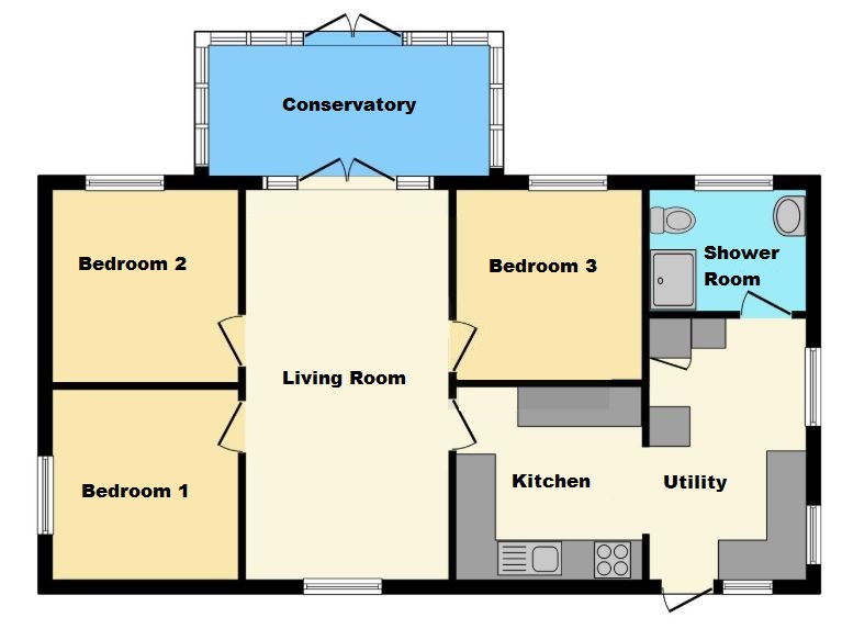 Hillbrow, Shutterton Lane, Dawlish floorplan