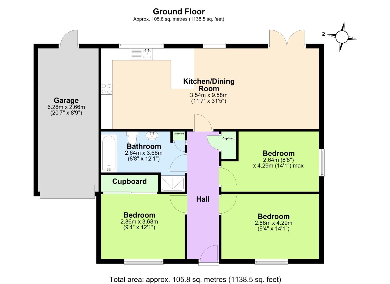 Brecon, 198, Butt Lane, Swadlincote floorplan