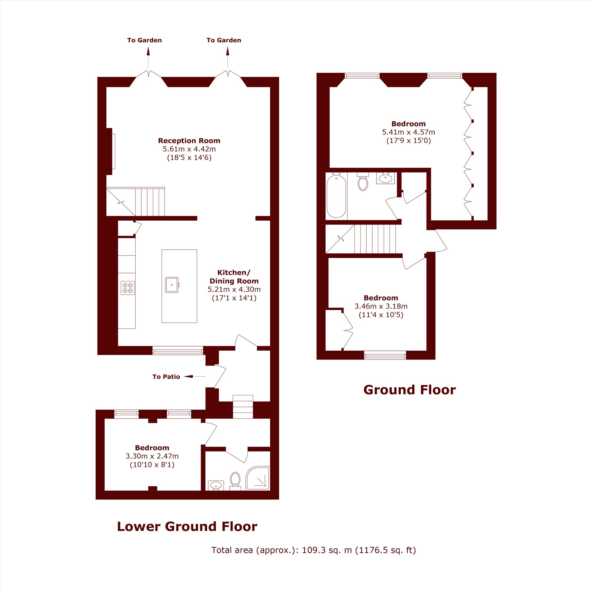 Flat 1, 35, Bristol Gardens, LONDON floorplan