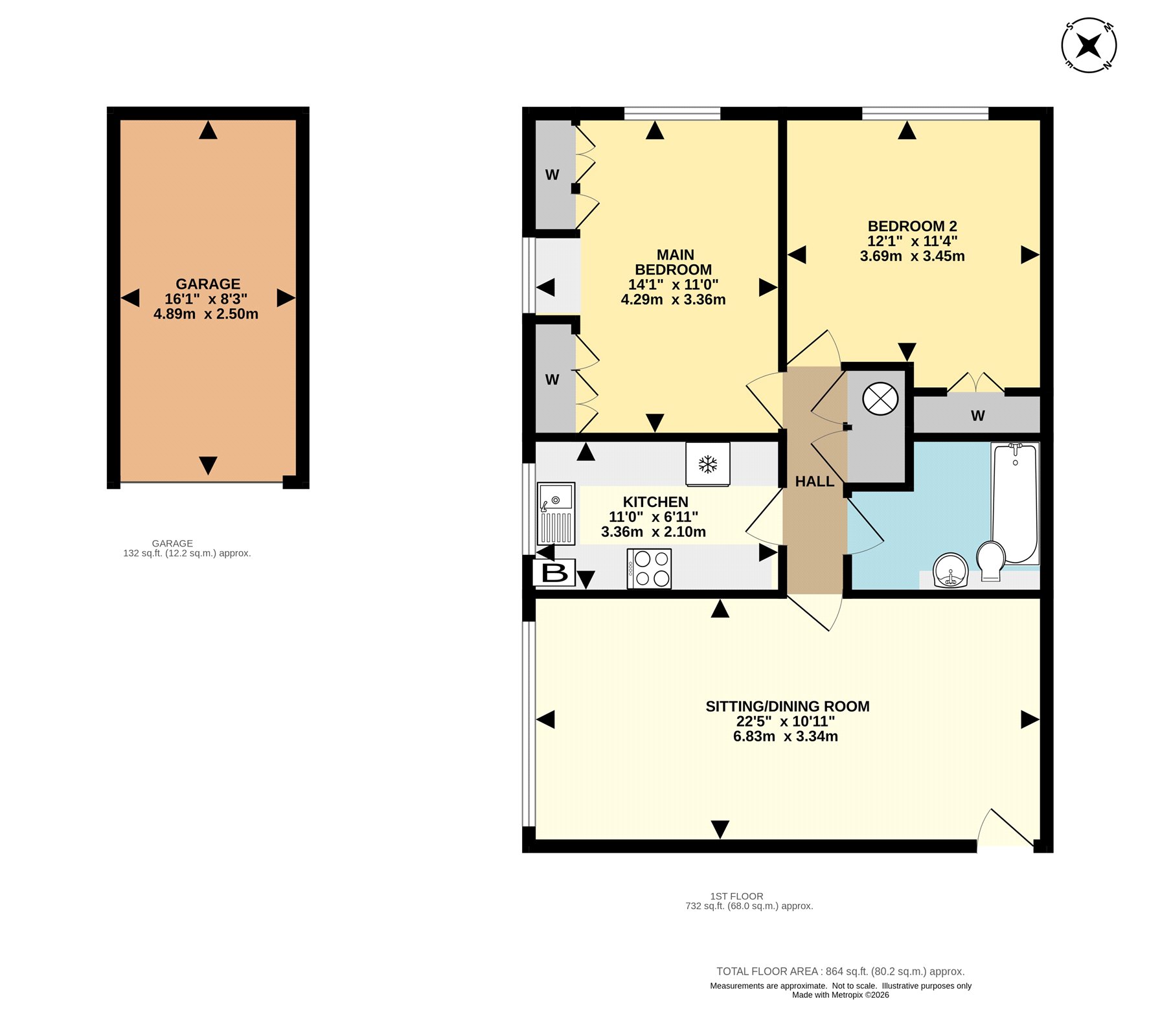5, Priory Court, Dorking floorplan