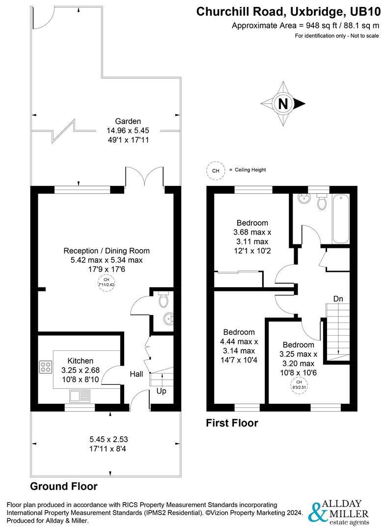 69, Churchill Road, Uxbridge floorplan