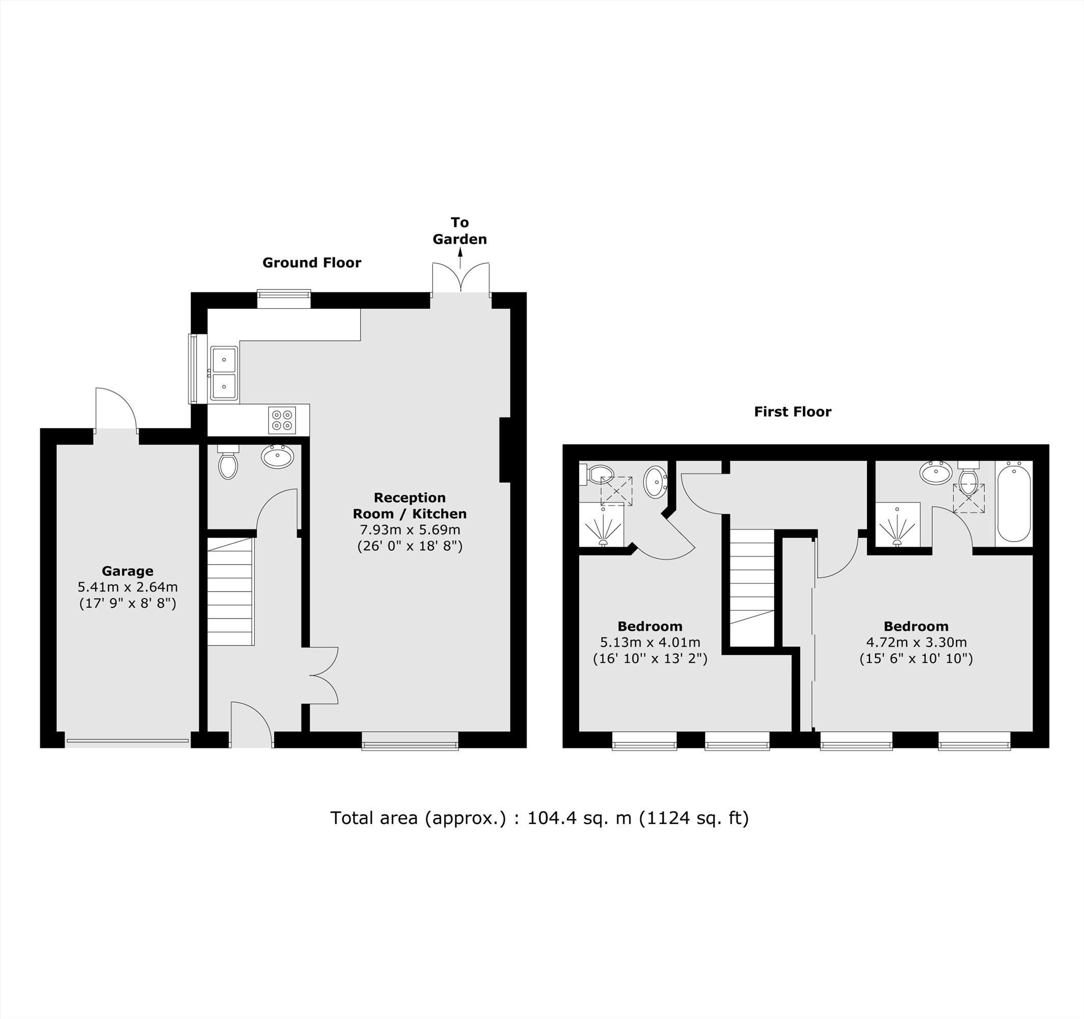 65, Star Road, London floorplan