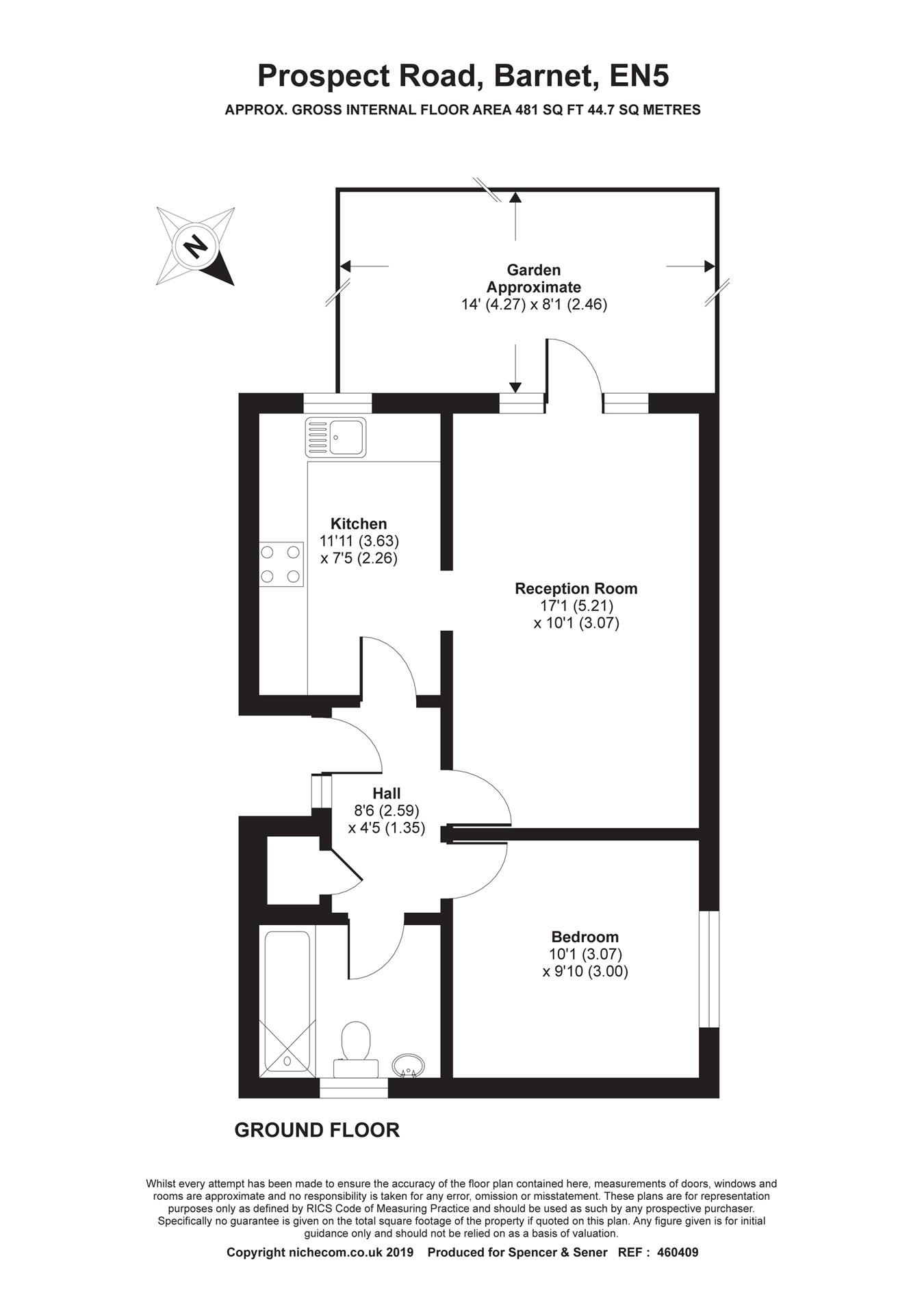 1 Bedrooms Flat for sale in Prospect Road, Barnet EN5