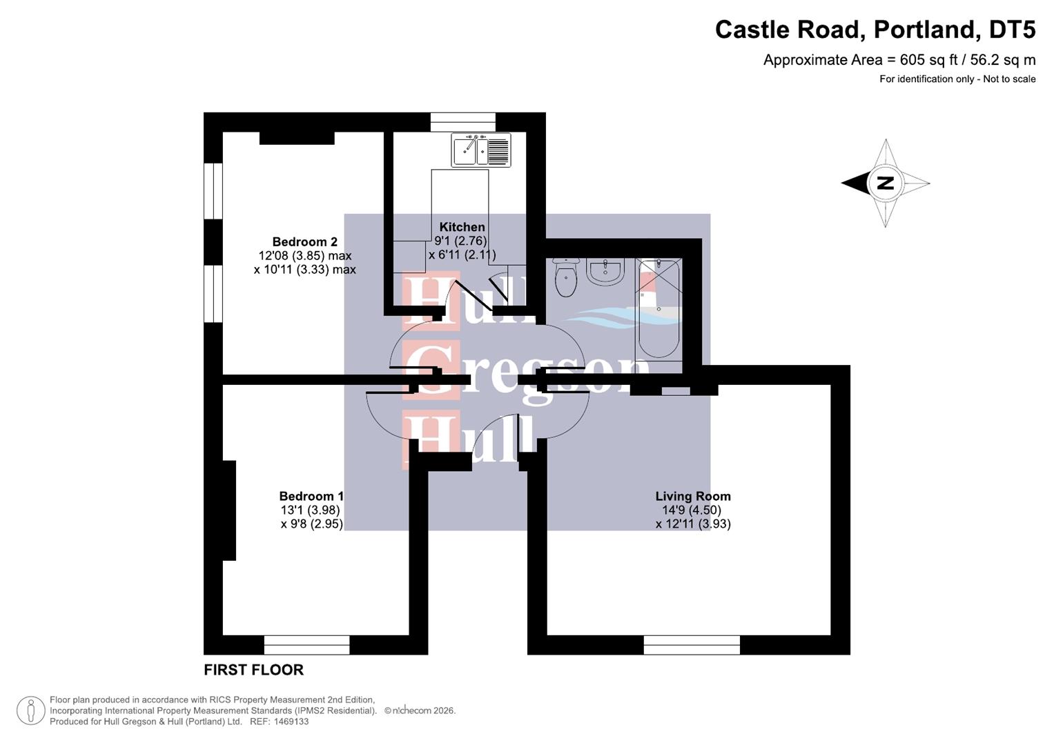 4A, Castle Road, Portland floorplan