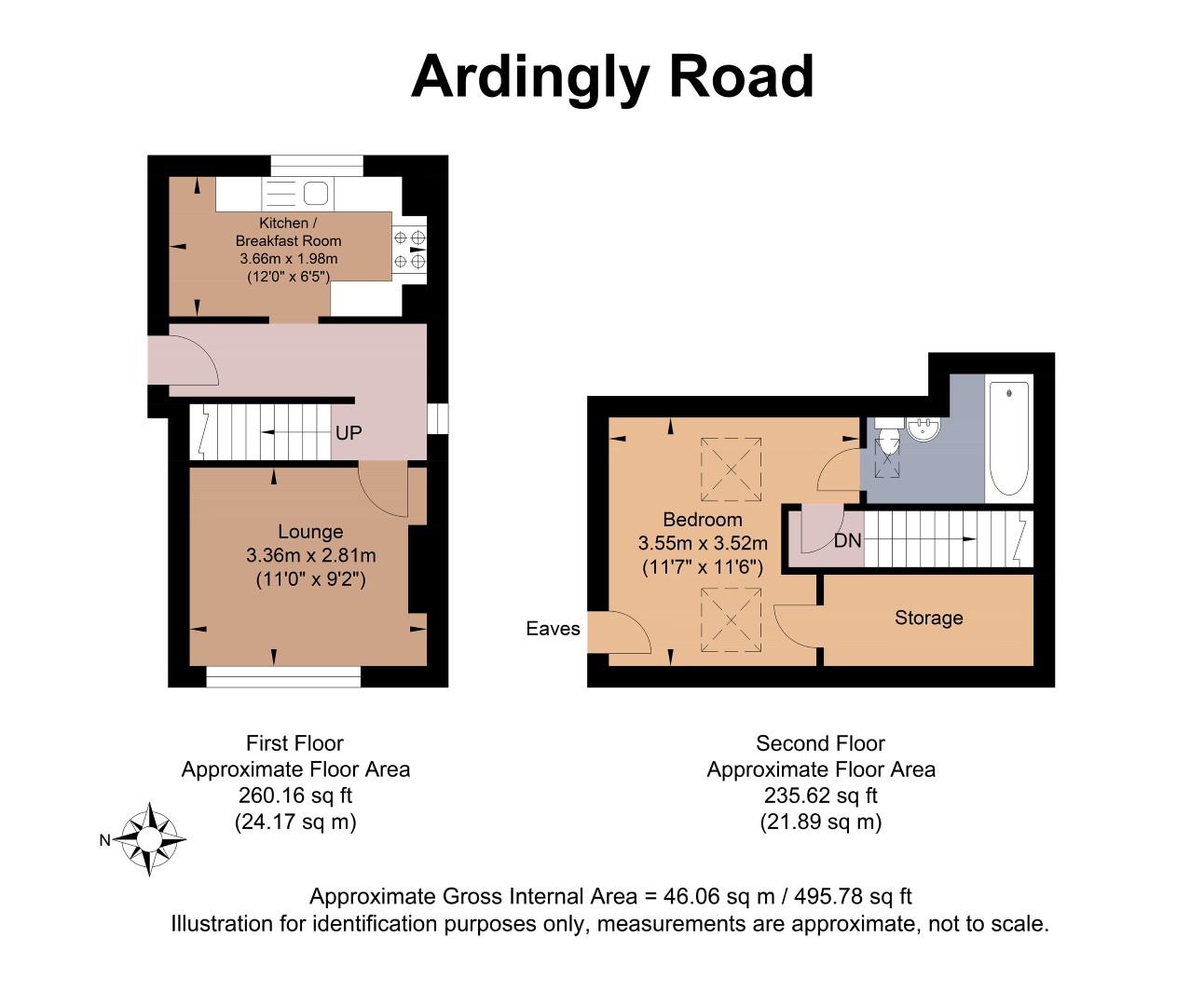 F&SFF, 6a, Ardingly Road, Brighton floorplan