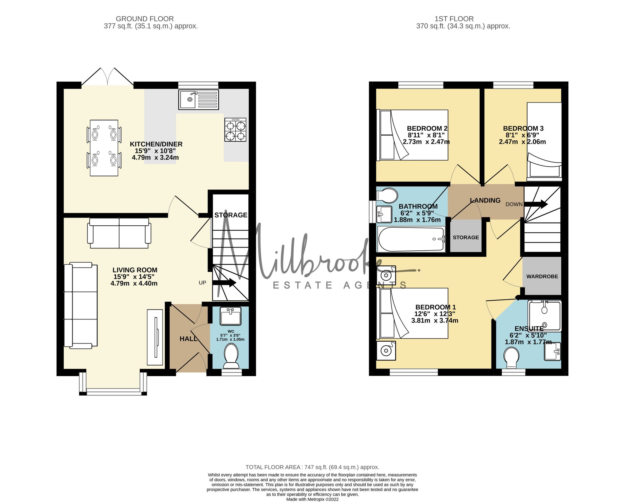 3 Weavers Close, Manchester floorplan
