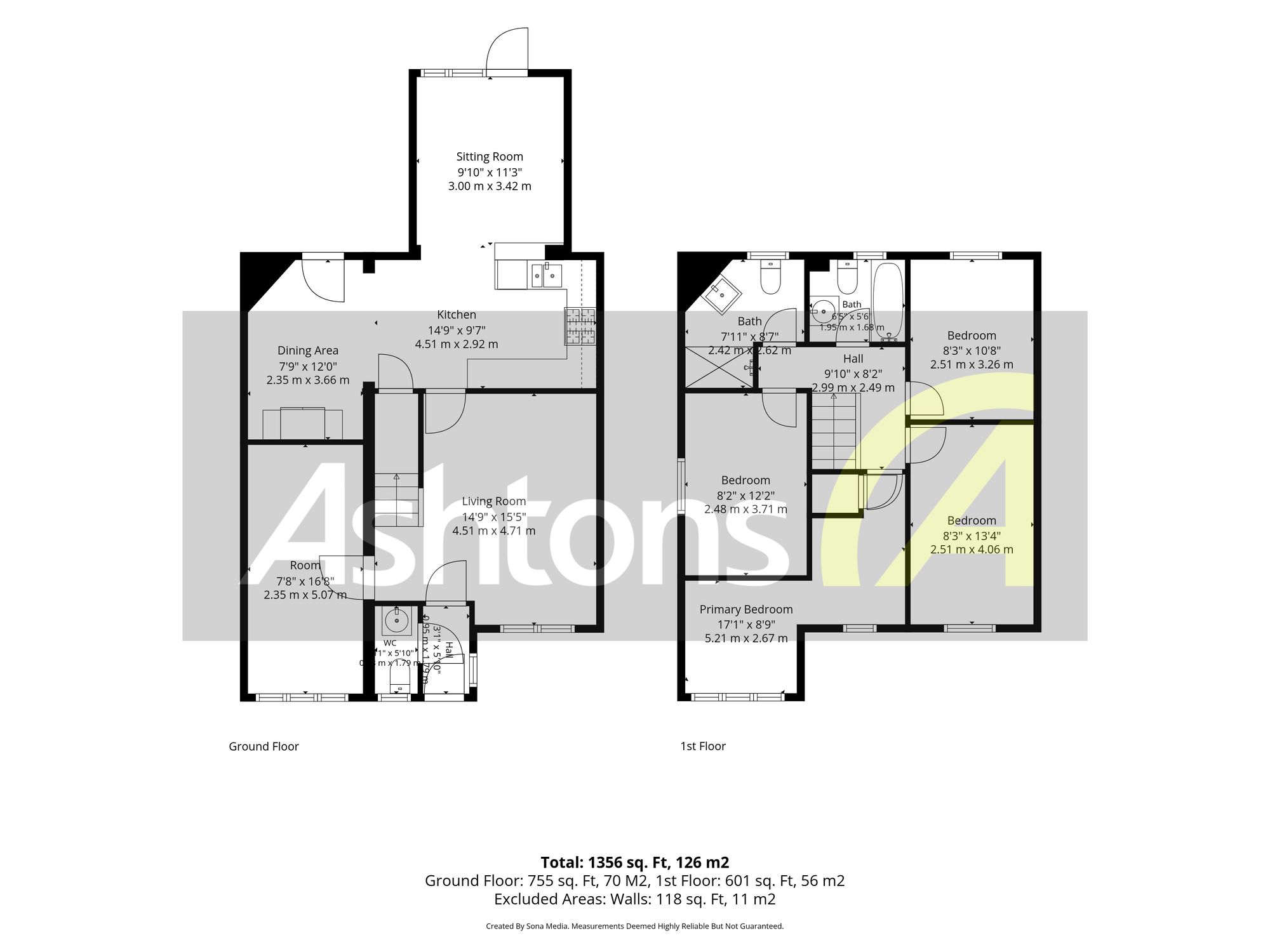 5 Wallsend Court, Widnes floorplan