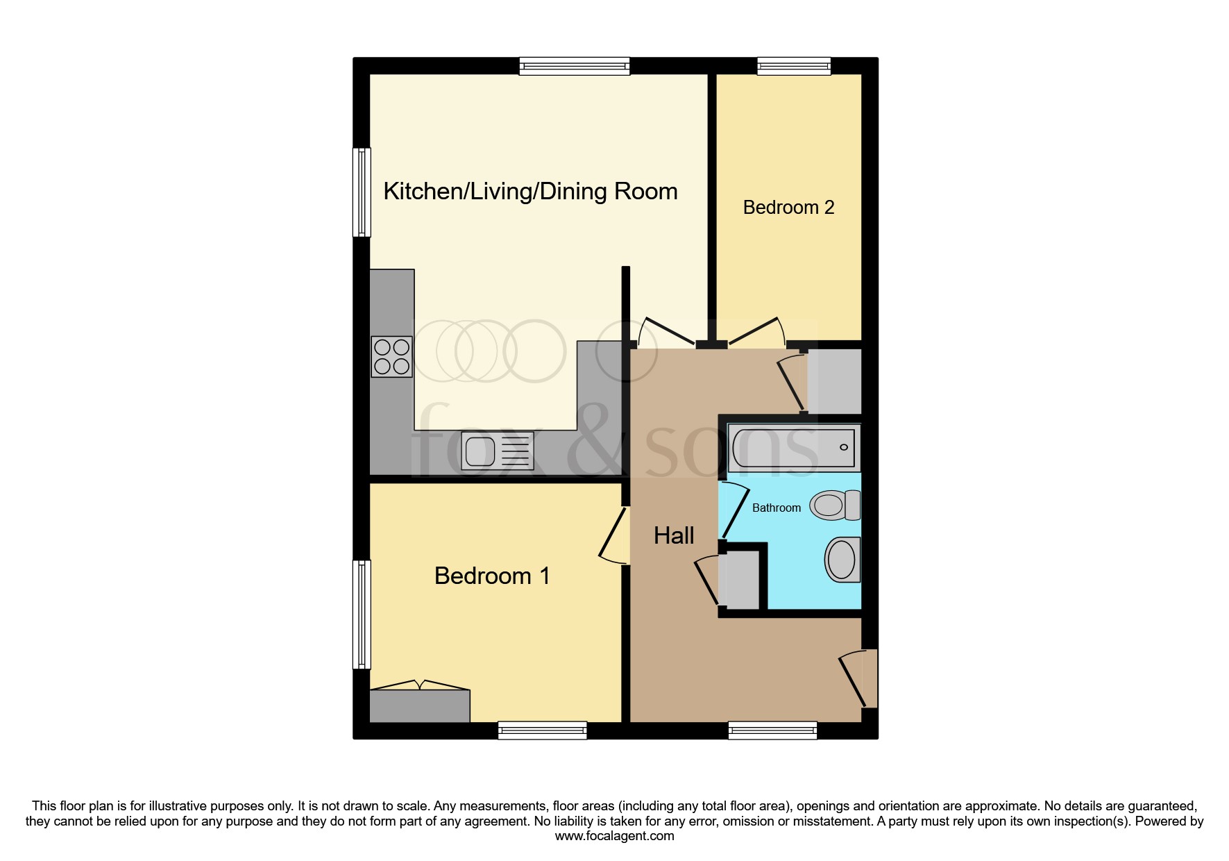 Flat 7, 25, Billingsmoor Lane, Dorchester floorplan