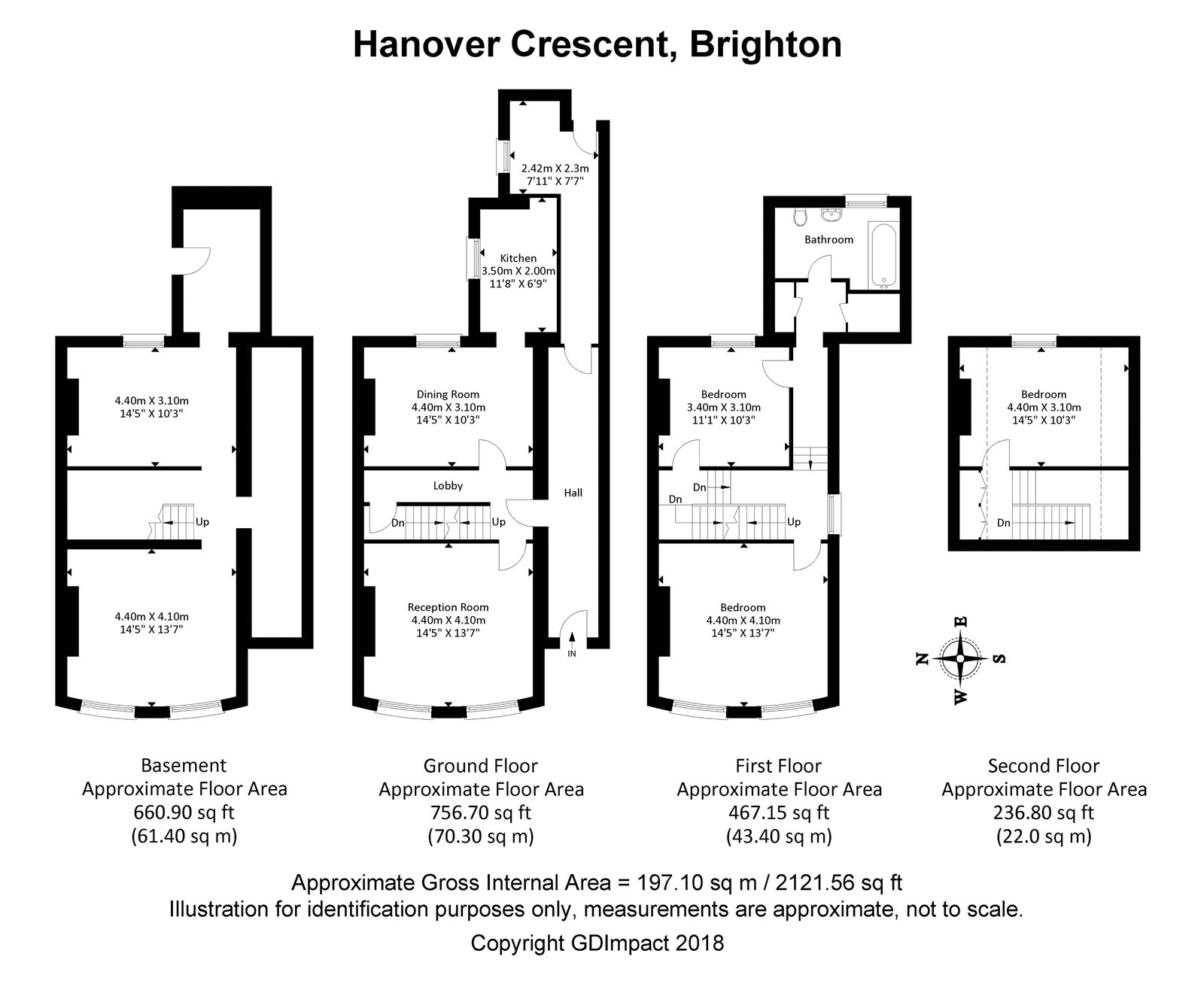 4 Bedrooms Terraced house for sale in Hanover Crescent, Brighton, East Sussex BN2